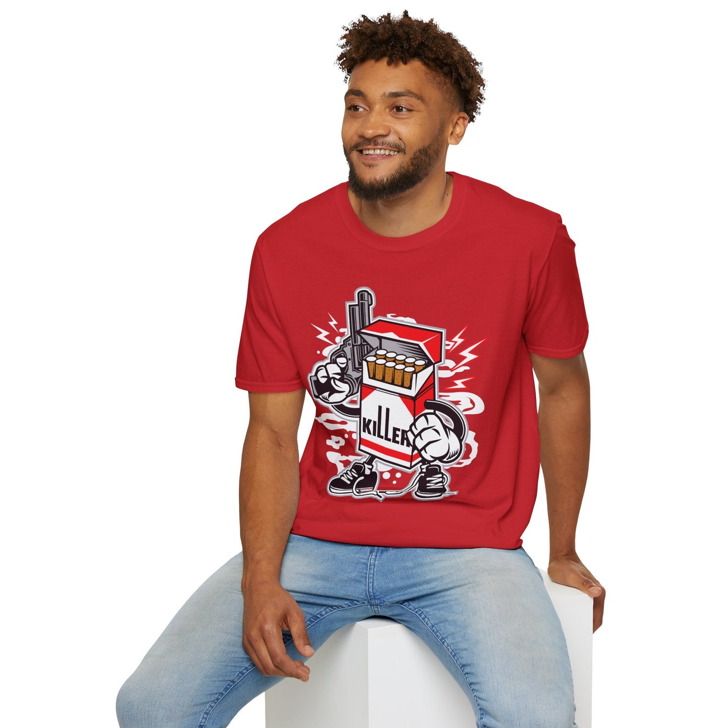 Cartoon T Shirt Animation Tee Funny Unisex Gildan Softstyle 64000 100 Percent Ring Spun Cotton