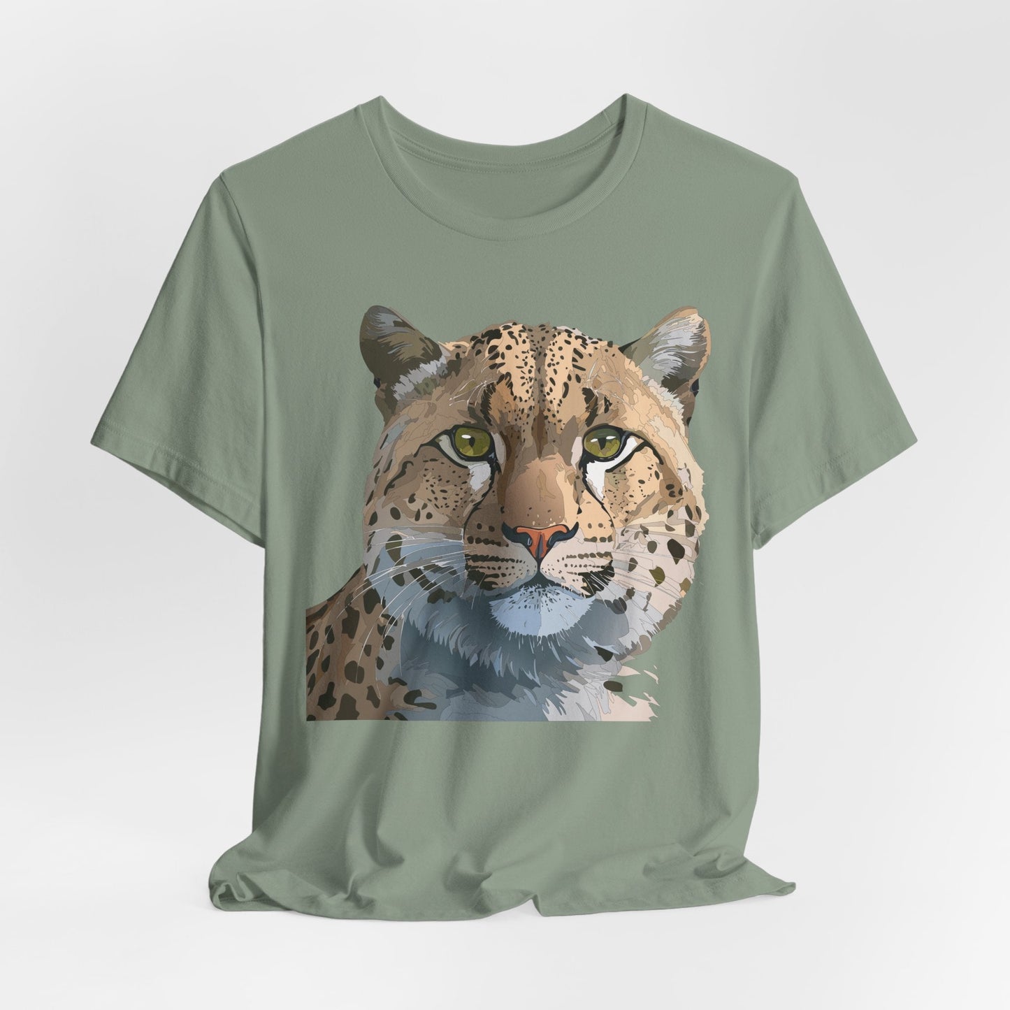 Unisex Animal Shirt With Animals Art Design Tee Short Sleeve Wildlife Print Tee Shirt
