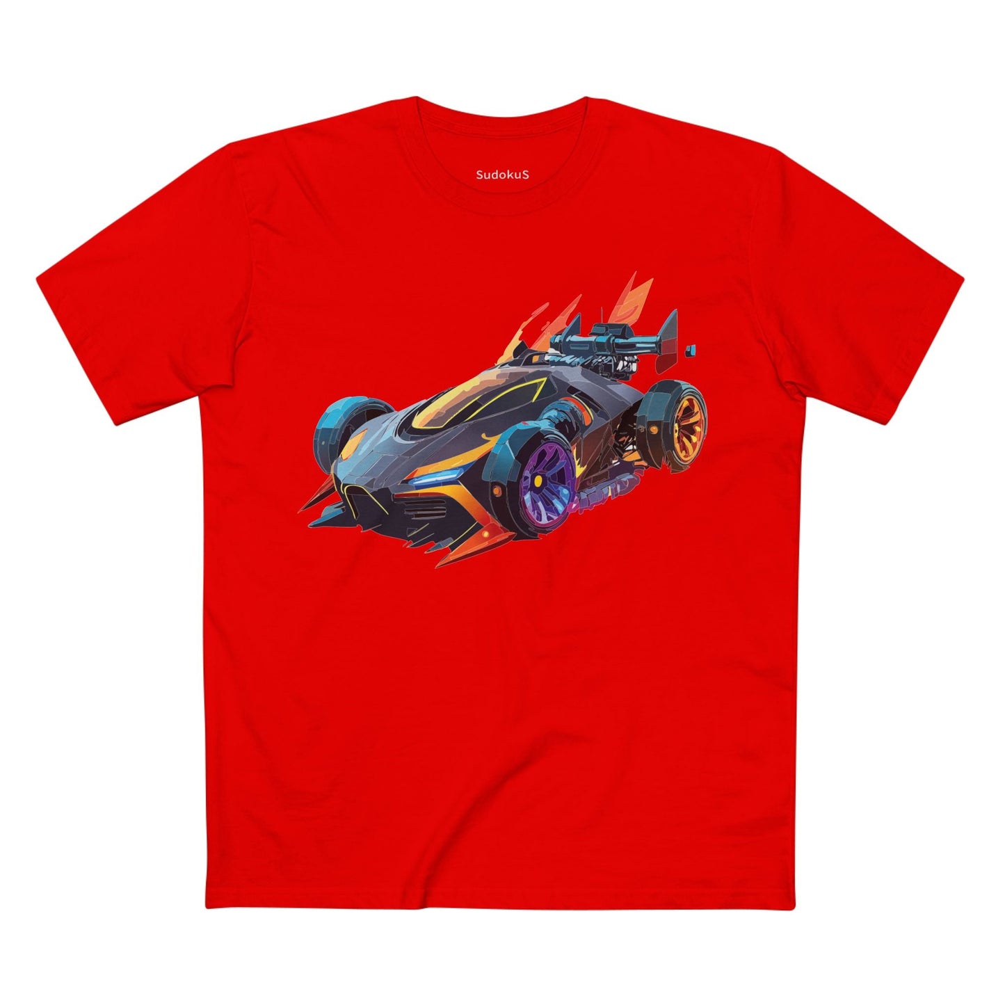 Car Graphic Unisex 100 Cotton Staple Tee 14