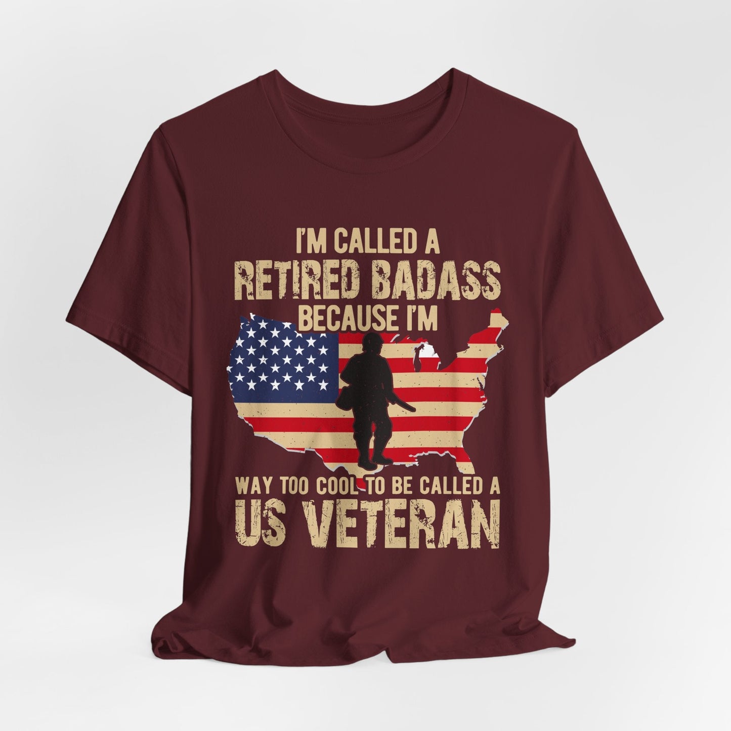 Army Veteran Patriotic Graphic Design Unisex Cotton T-Shirt v22
