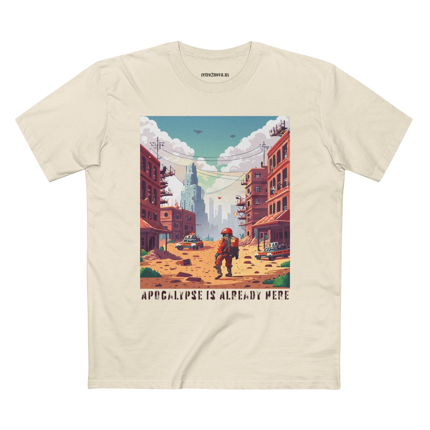Cataclysm Doomsday Shirt Unisex Premium Cotton Tee With Original Art Design Retro2Nova