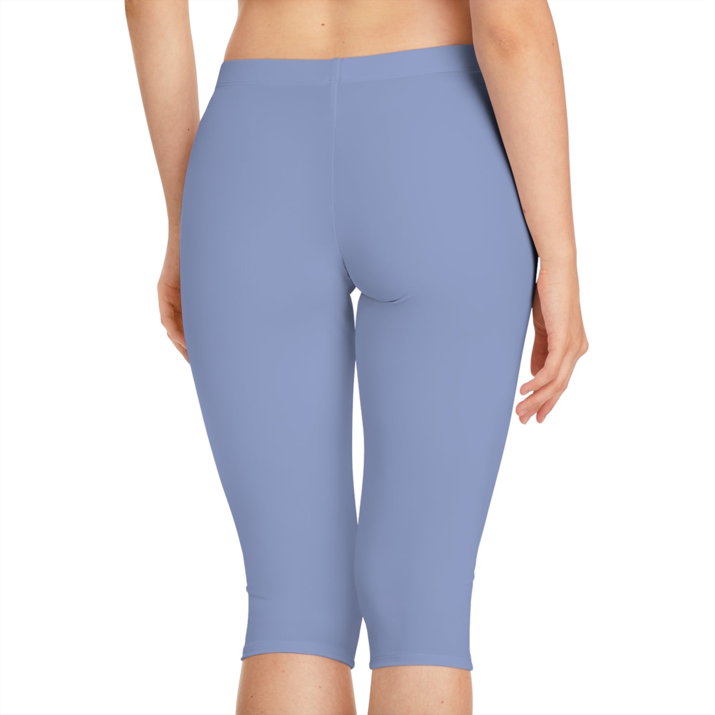 Blue Color Capri Leggings, Blue Capri Leggings 17