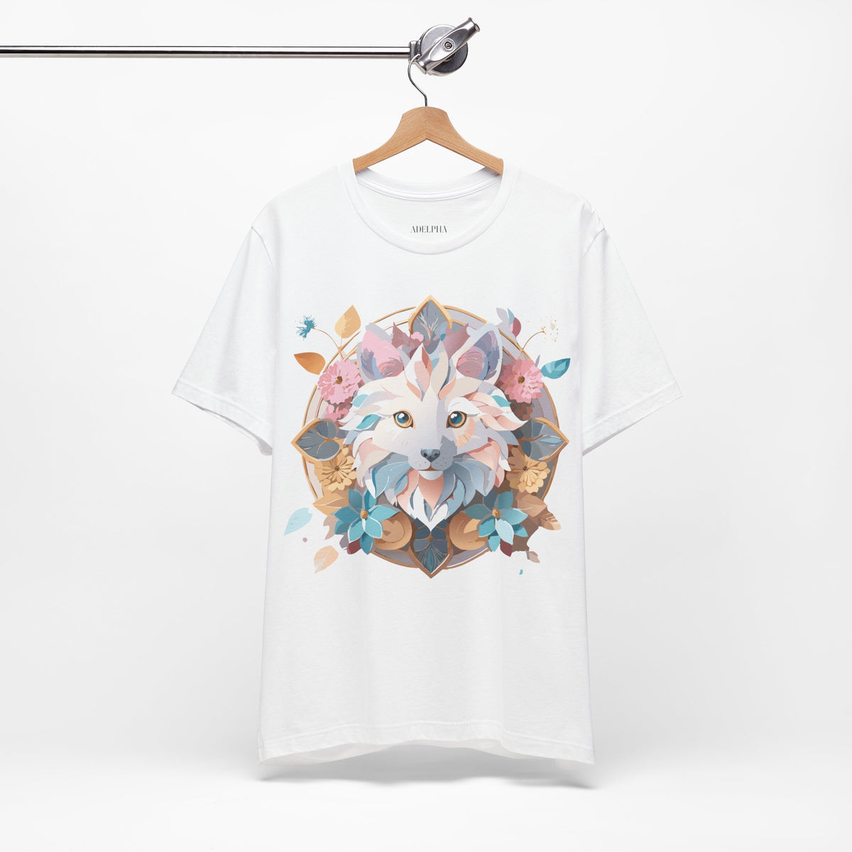 Medallion Graphic Unisex Cotton Bella+Canvas Tee with Art Design d33