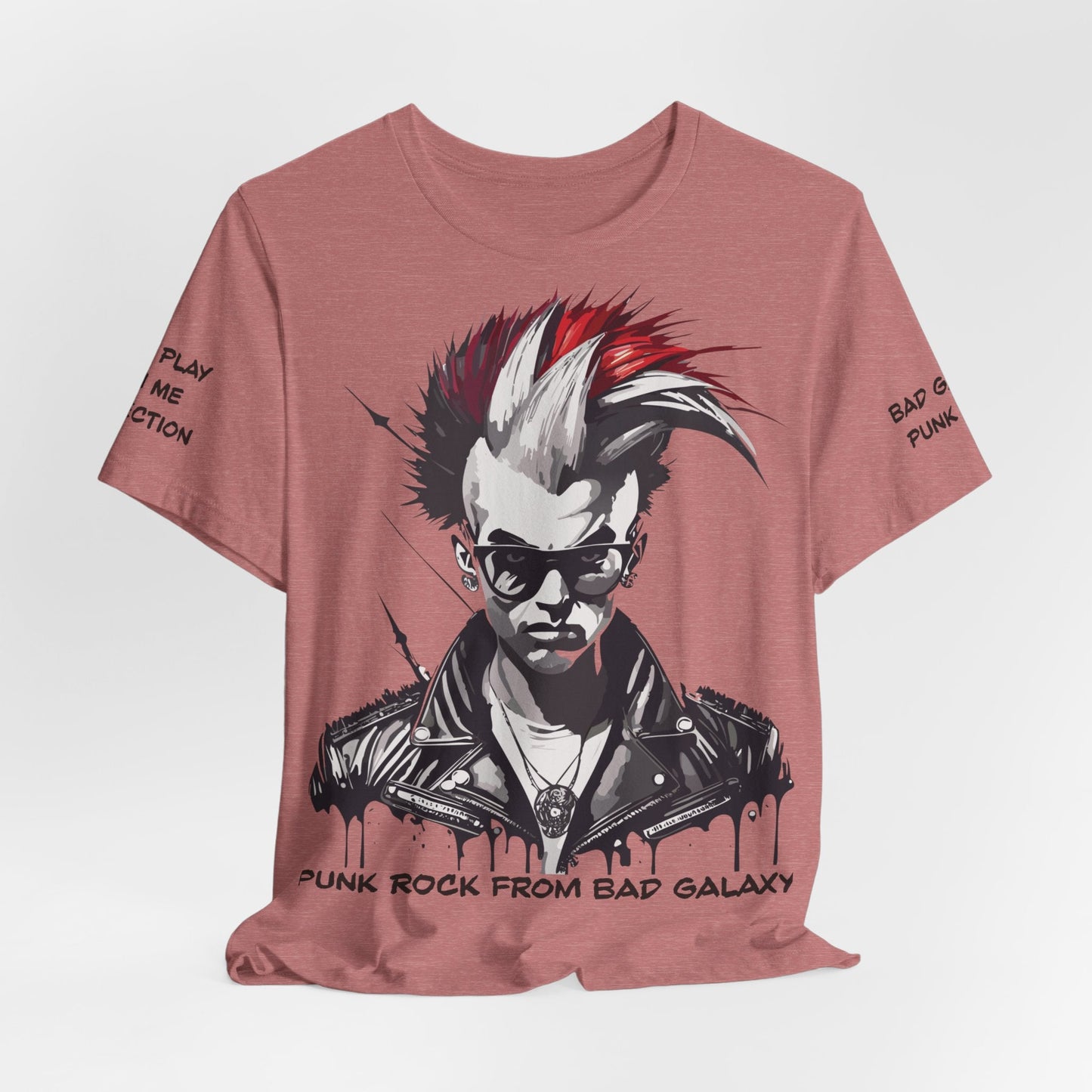 Punk Rock Tee Shirt From Bad Galaxy Made To Order 100 Cotton Free Shipping Eco Friendly Inks