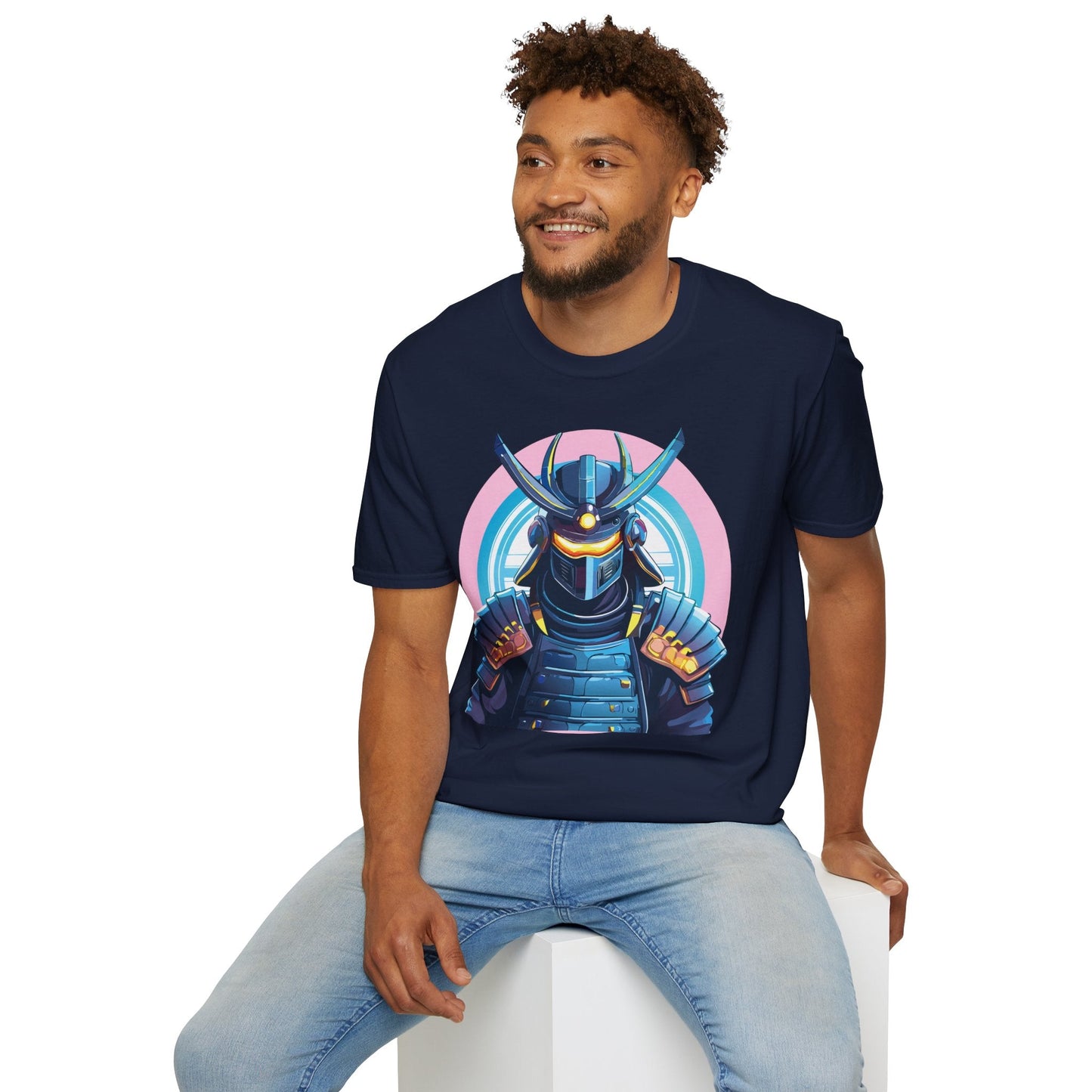 Samurai Shirt Unisex Gildan Softstyle 64000 Tee 100 Percent Ring Spun Cotton Breathable Lightweight