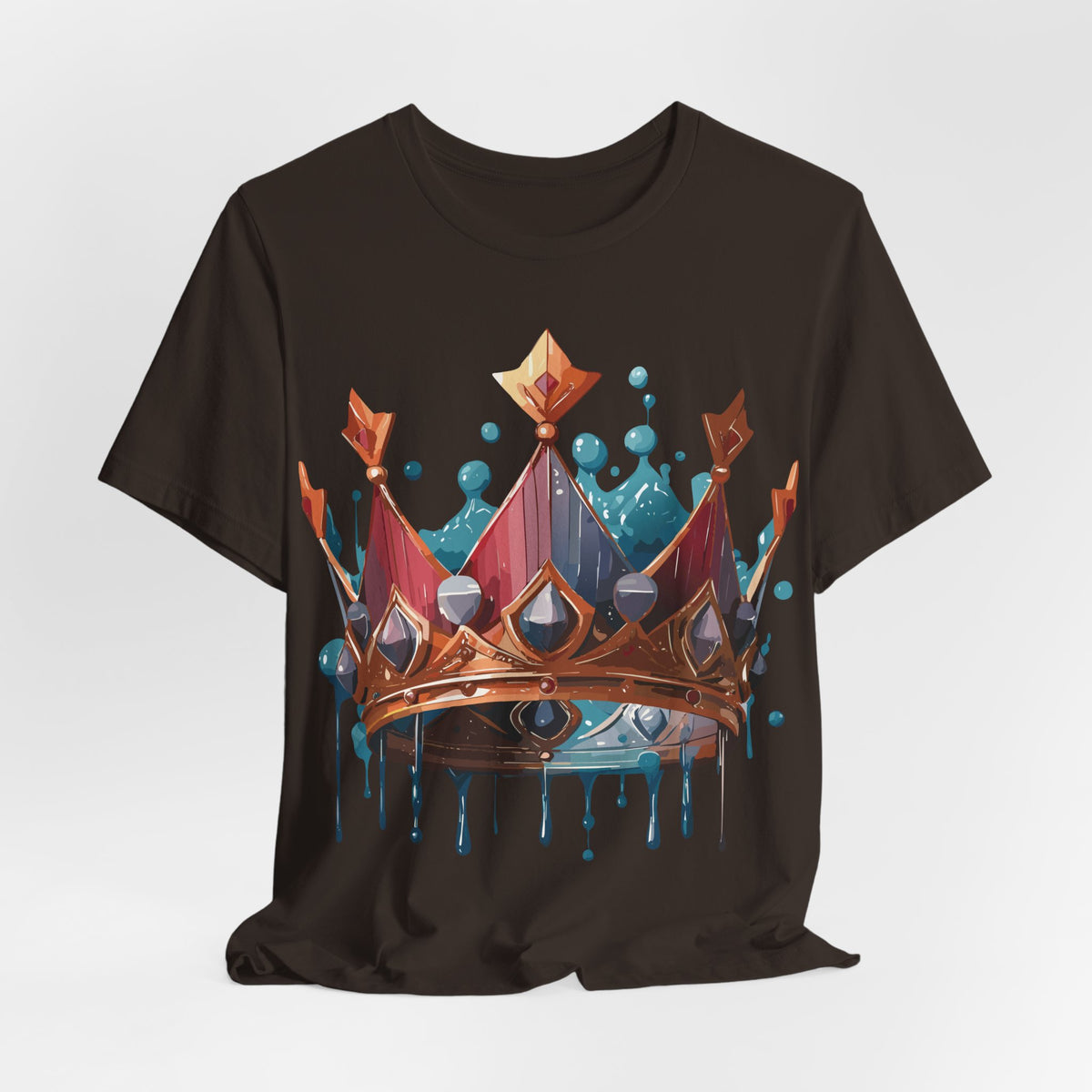 Crown Graphic Unisex Cotton Bella+Canvas Tee with Art Design n113