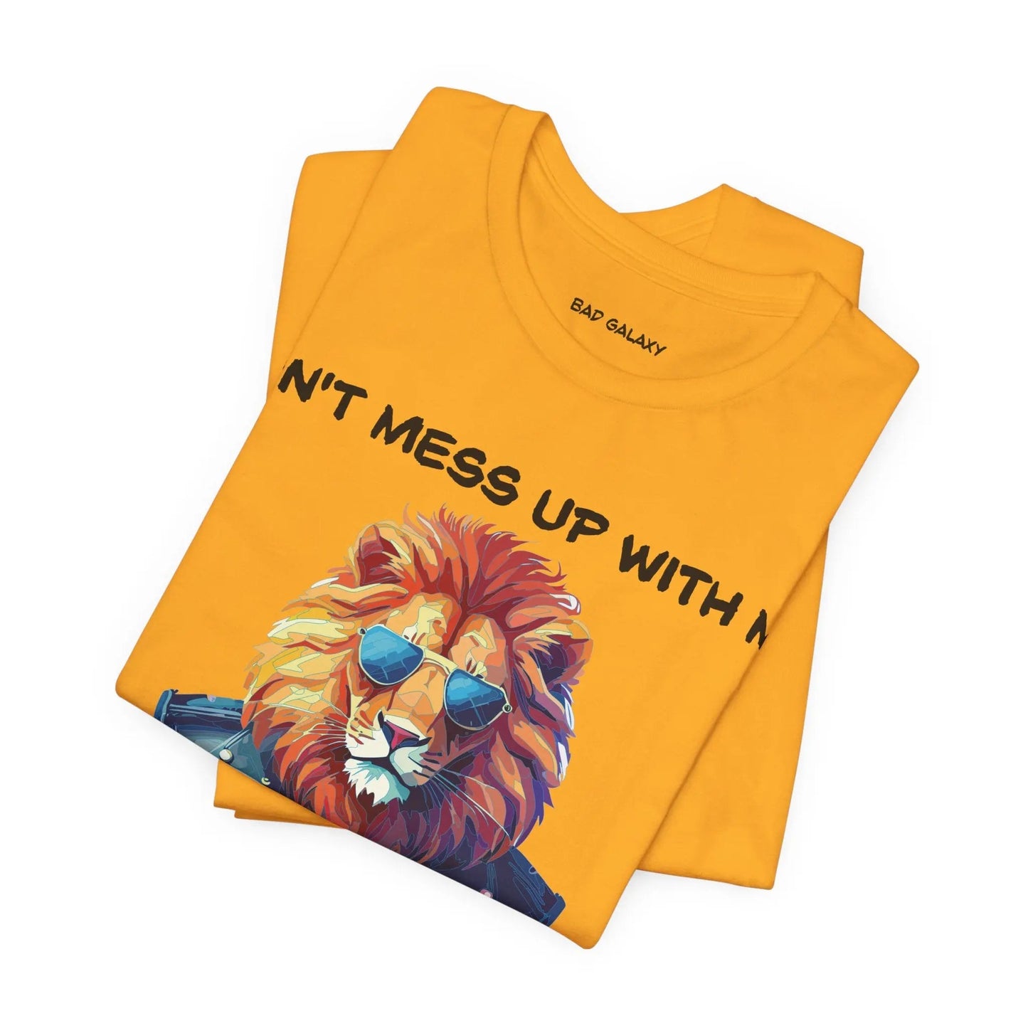 Animal T Shirt By Bad Galaxy Unisex 100 Percent Cotton Graphic Tee Eco Friendly Made In USA