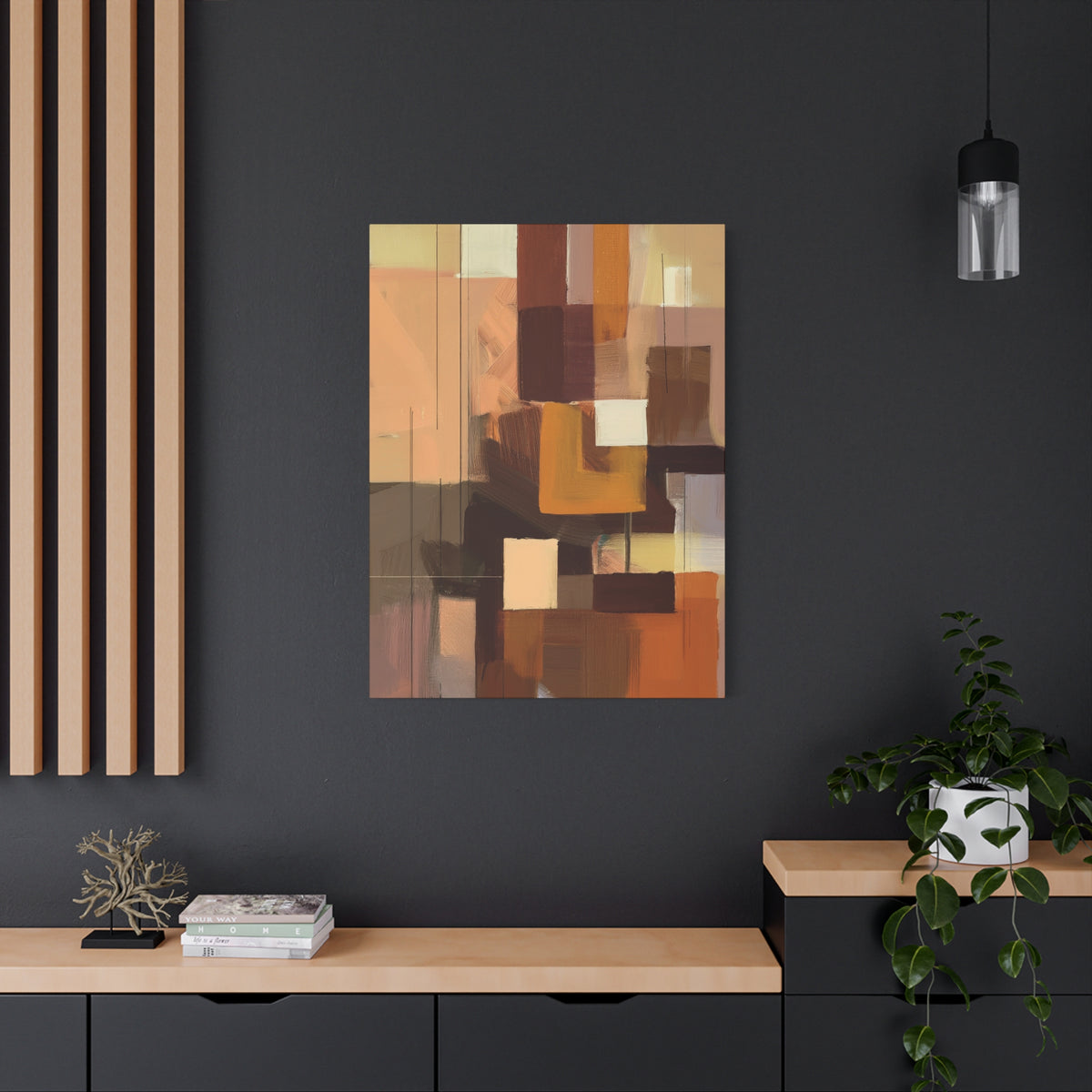 Abstract Geometric Painting Print Canvas 20x24,20x30,24x30 24x32,24x36,30x40 32x48,36x48,40x60 Pine-Wood Inner Frame ABS-49