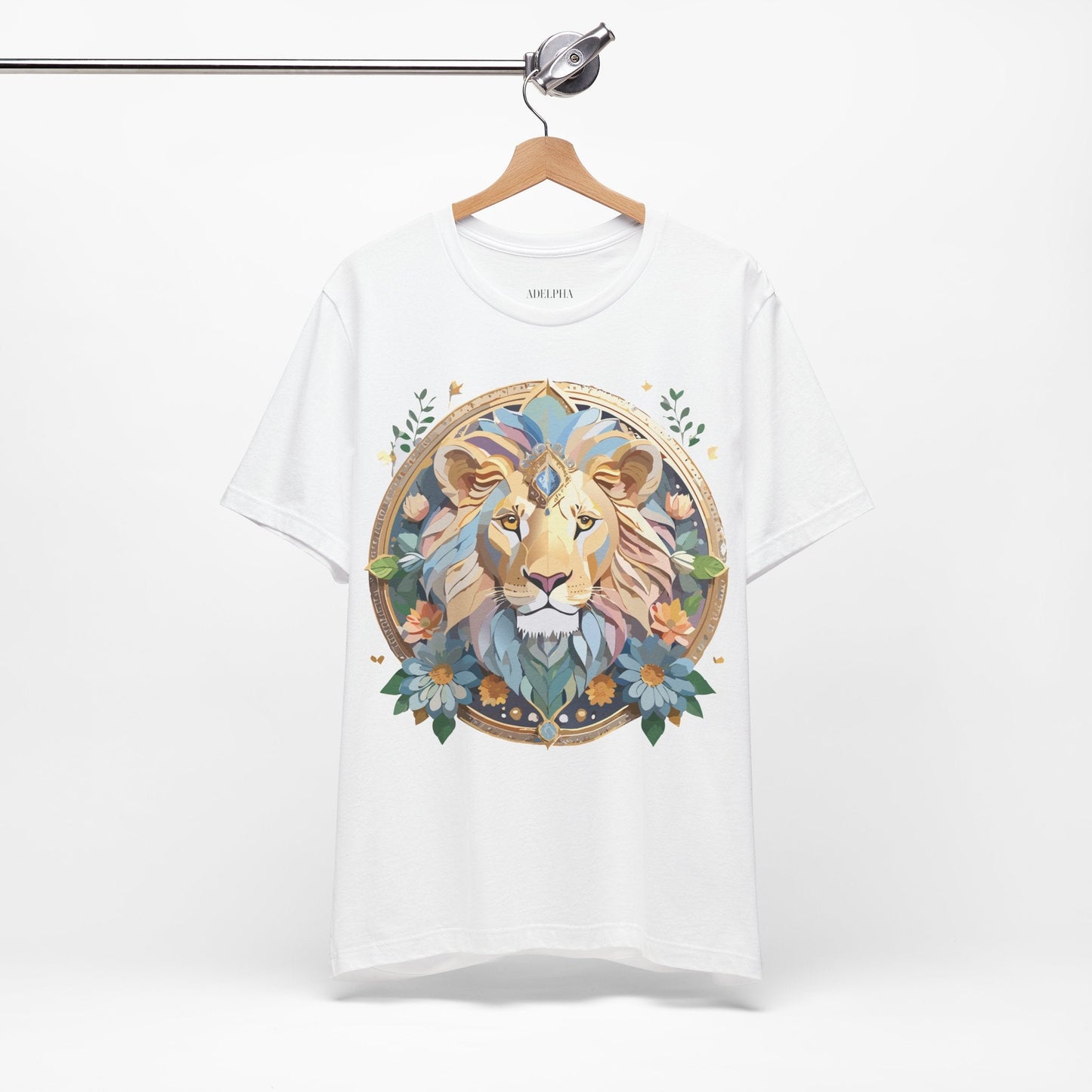 Medallion Graphic Unisex 100 Cotton Vintage Animal Medal Artwork Tee 3