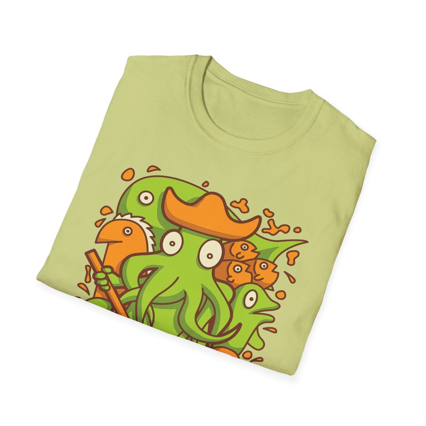 Cartoon T Shirt Animation T Shirt Funny Tee Shirt Unisex Gildan Softstyle Cotton 64000