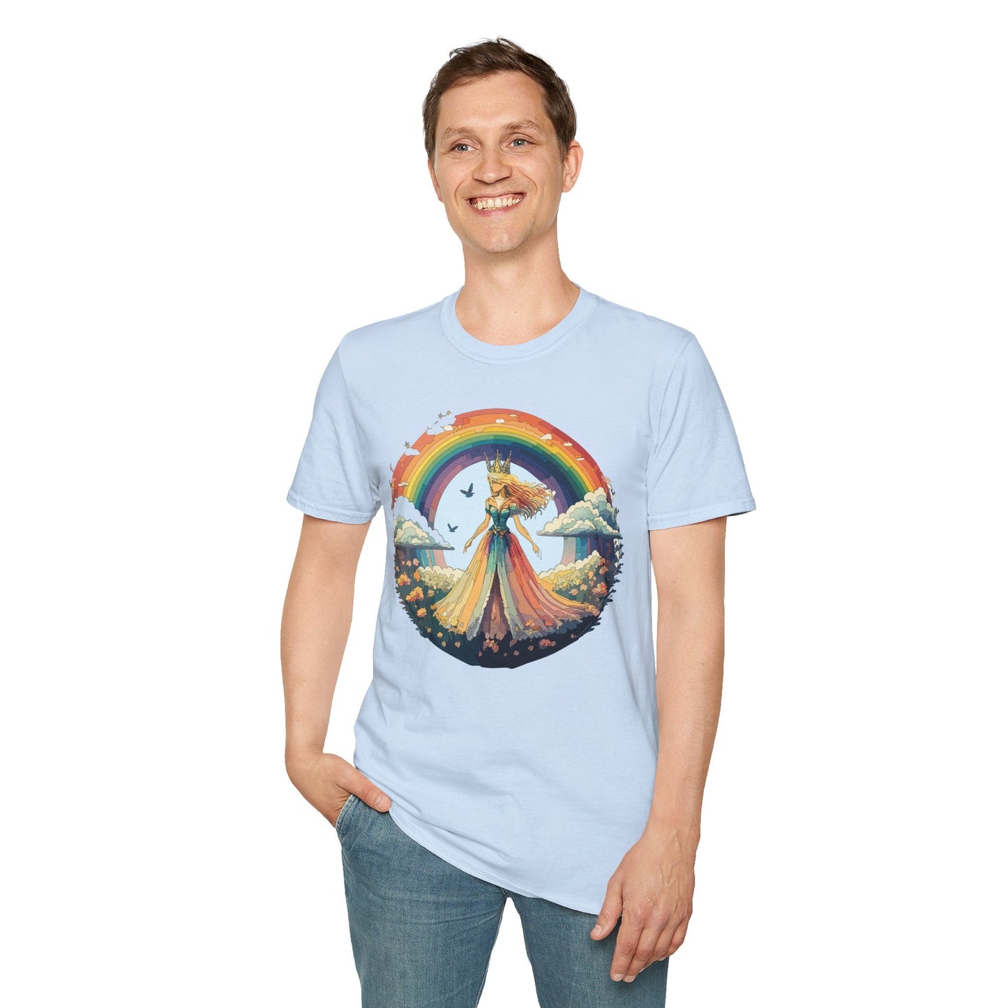 Womens Graphic T Shirt Art Design Tee Softstyle 64000 Unisex Lightweight Cotton Fabric