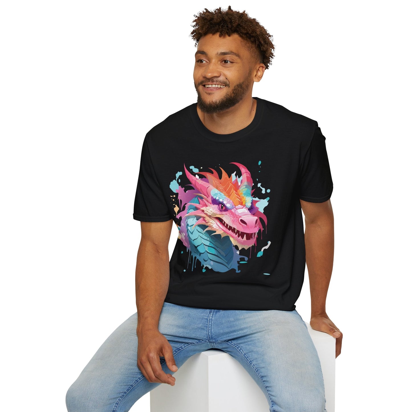 Dragon T Shirt Unisex Dragon Graphic Tee Softstyle 64000 Lightweight Comfort Durable Breathable