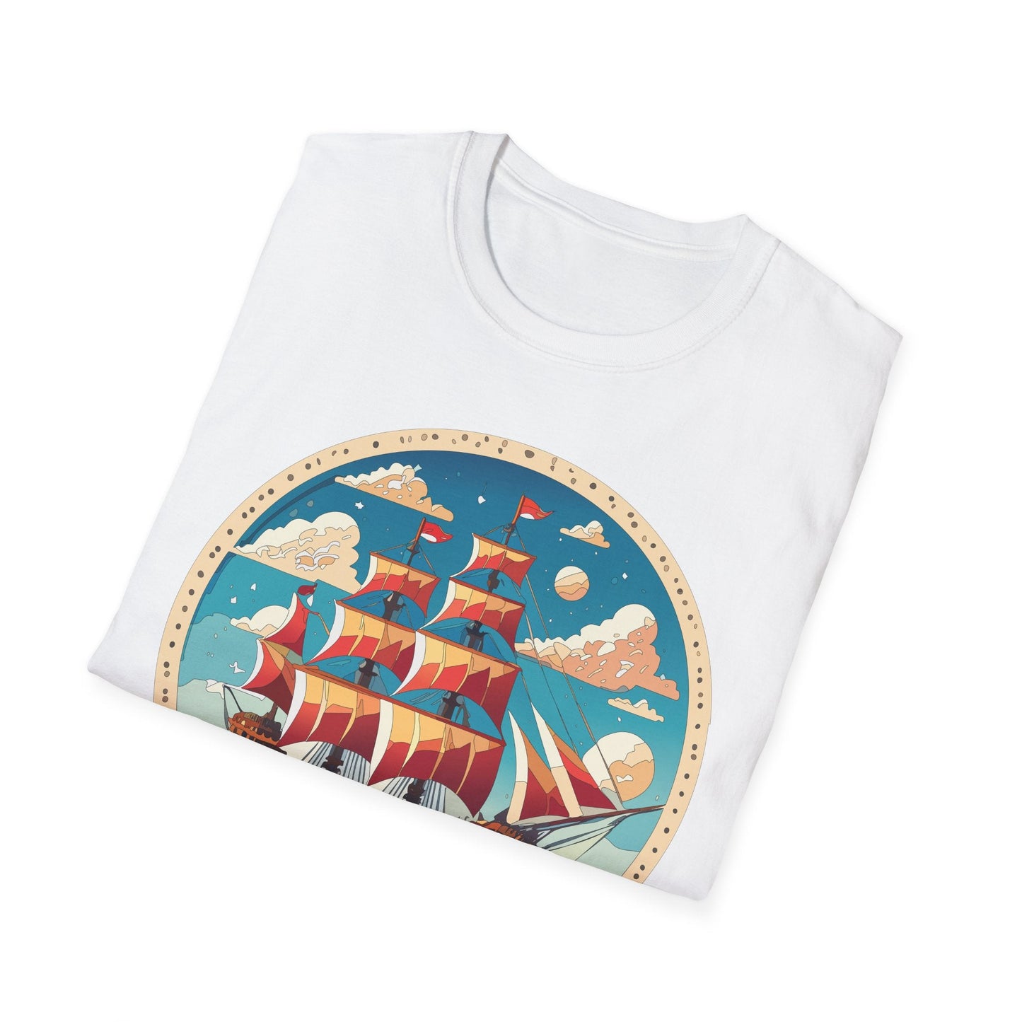 Unisex Ship T Shirts Frigate T Shirts Vessel Tee Shirt Gildan Softstyle 64000 Premium Cotton