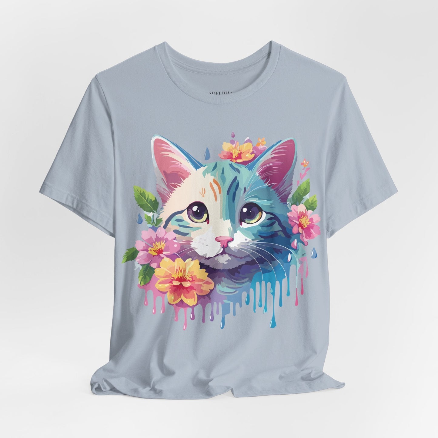 Cat Graphic Tee Unisex Shirt Adelpha Vintage Inspired Short Sleeve
