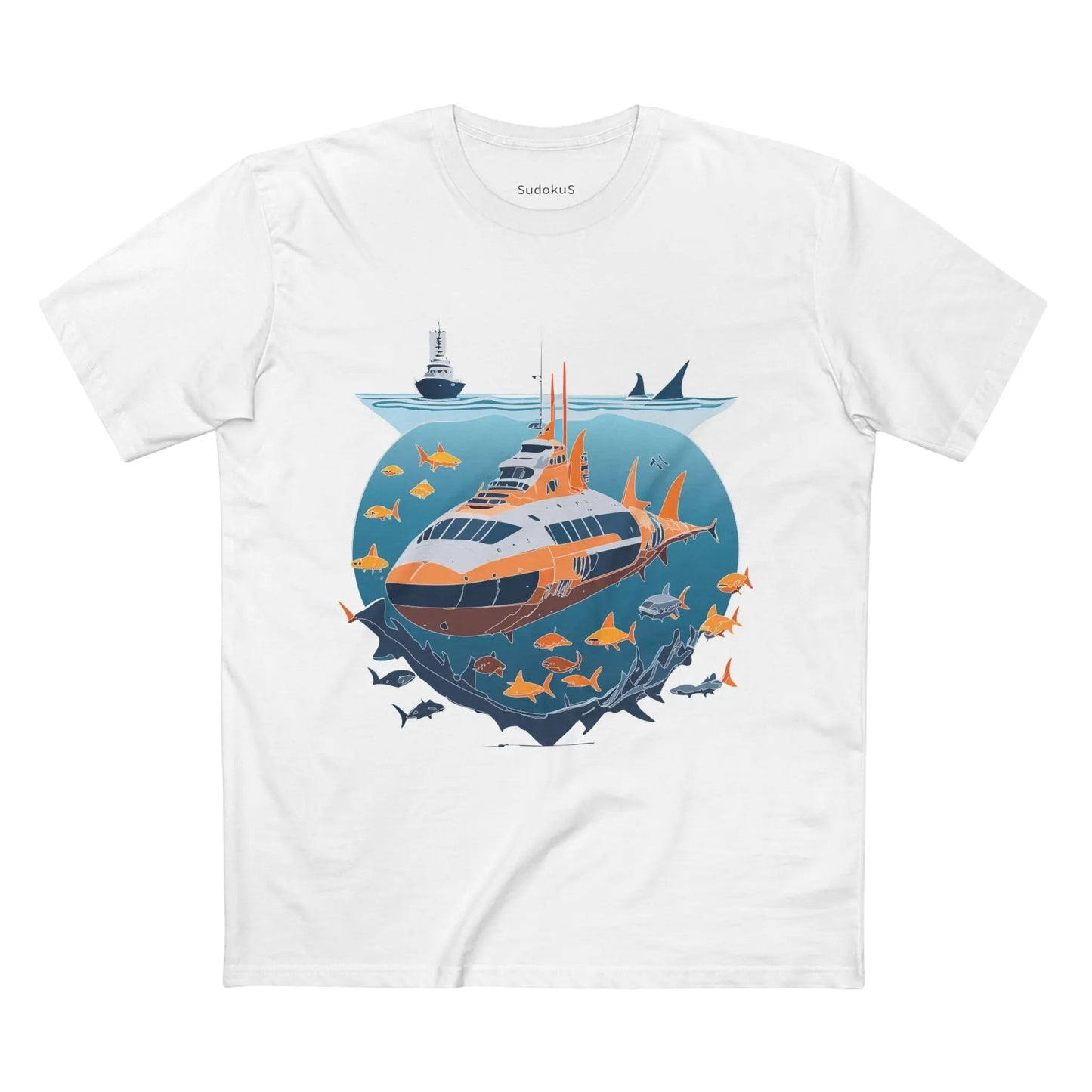 Ocean Coast Graphic Unisex 100 Cotton Staple Tee 20