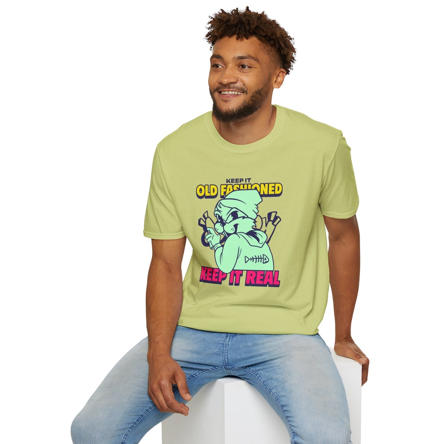 Funny Animals Tees Unisex T Shirt Gildan Softstyle 64000 100 Percent Ring Spun Cotton