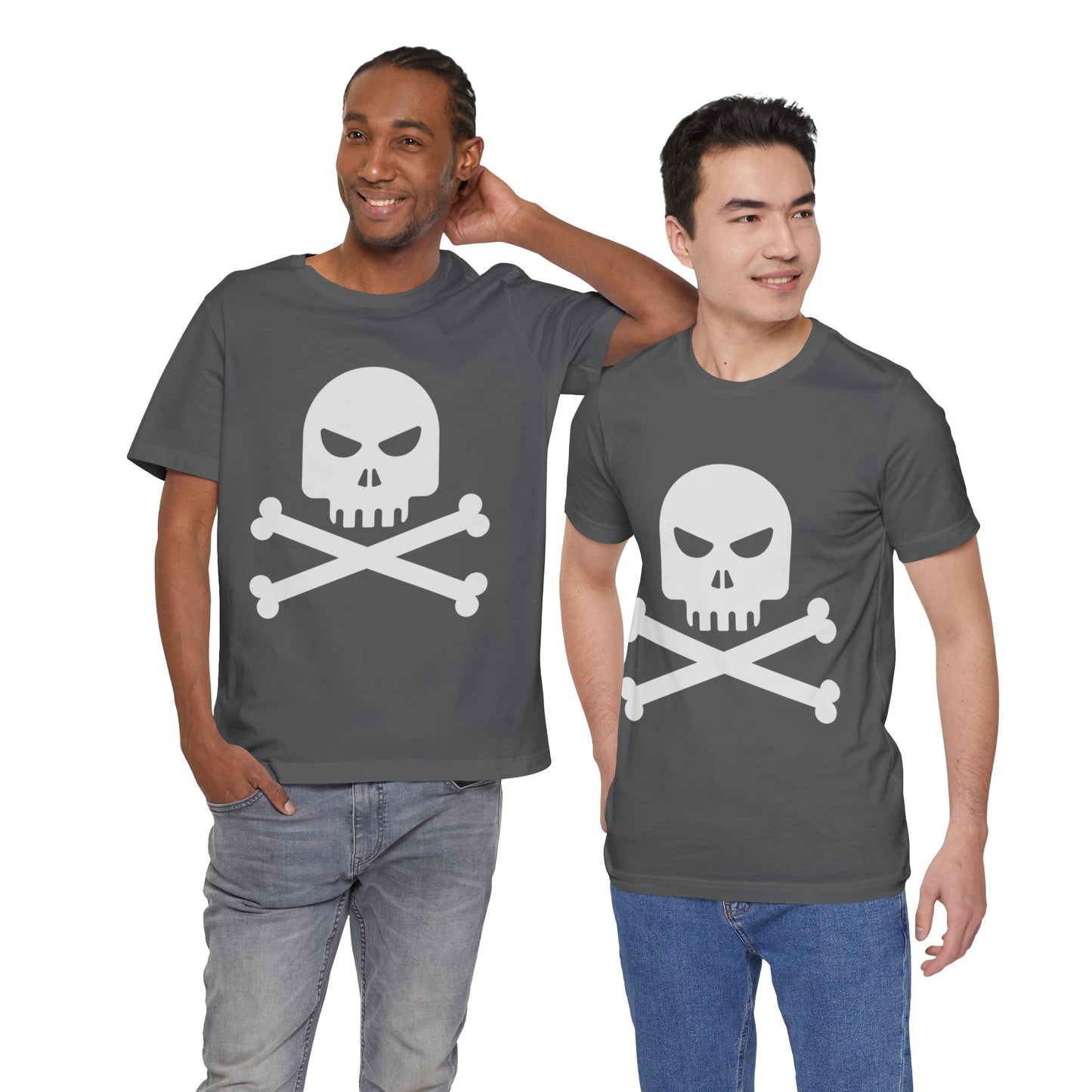 Unisex Cotton Tee Shirt with Skull