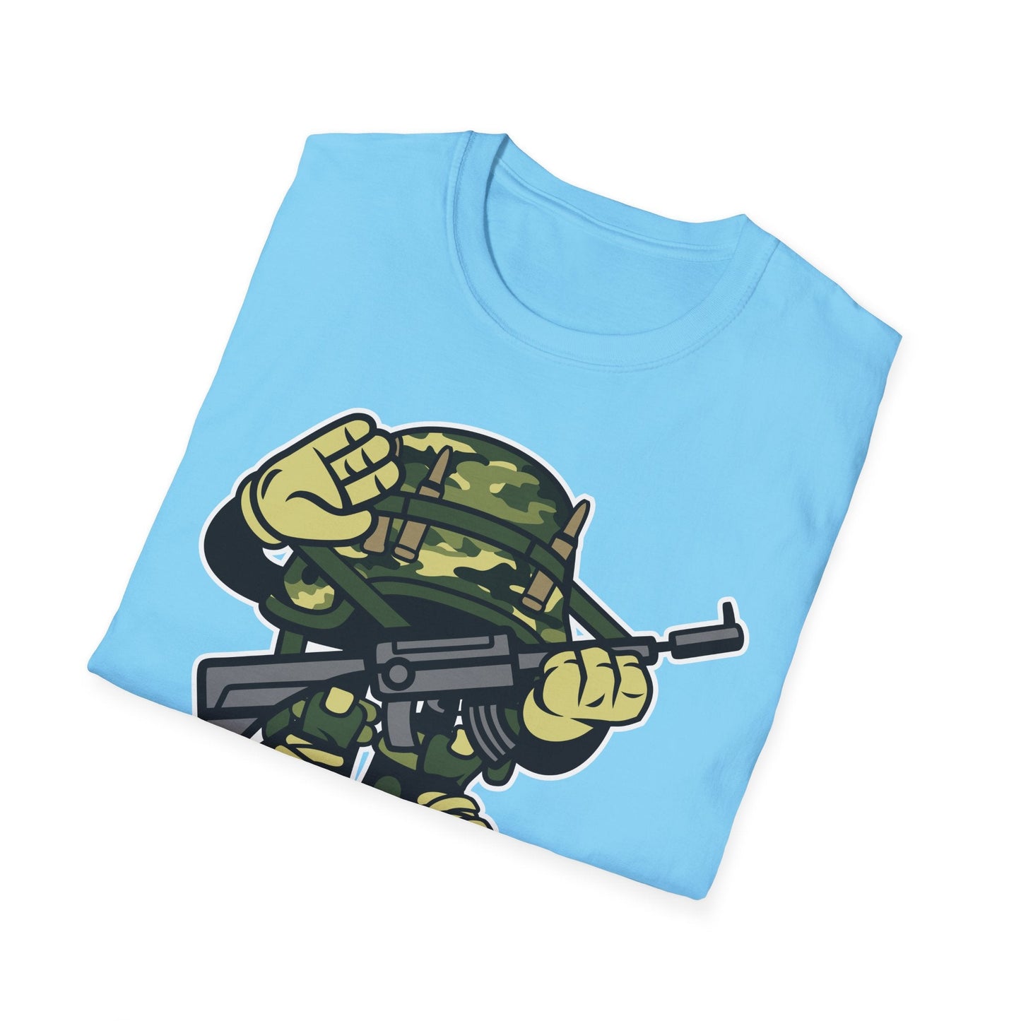 Cartoon T Shirt Animation Tee Funny Art Design Unisex Softstyle 64000 Lightweight Cotton Tee
