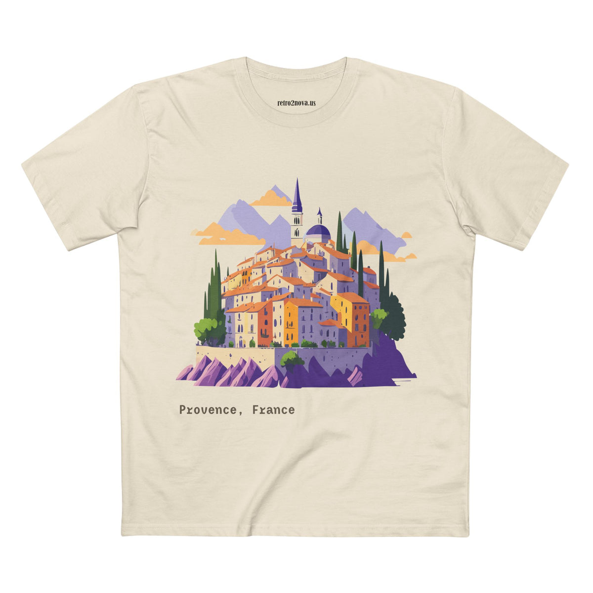 Provence France Village Illustration Tee | Travel Souvenir Shirt