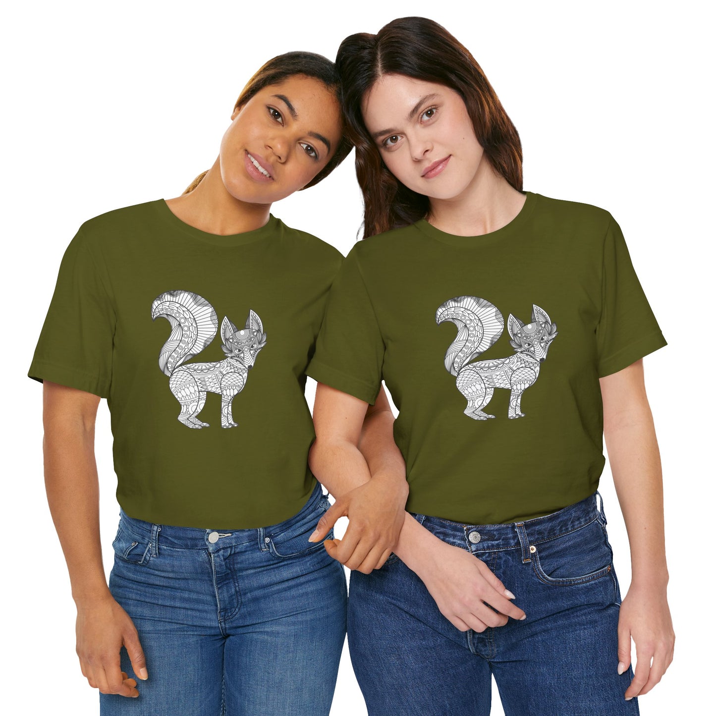 Camiseta unisex con estampado de animales 