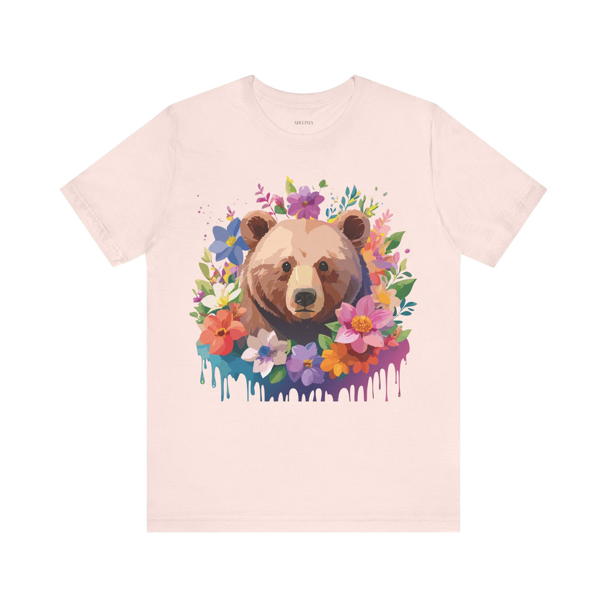Bear Graphic Design Tee Bella+Canvas Unisex 100 Cotton Tee Shirt a119