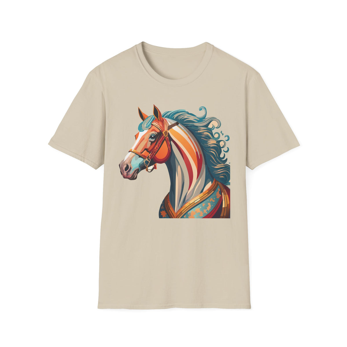 Colorful Abstract Horse T-Shirt | Artistic Stallion Tee