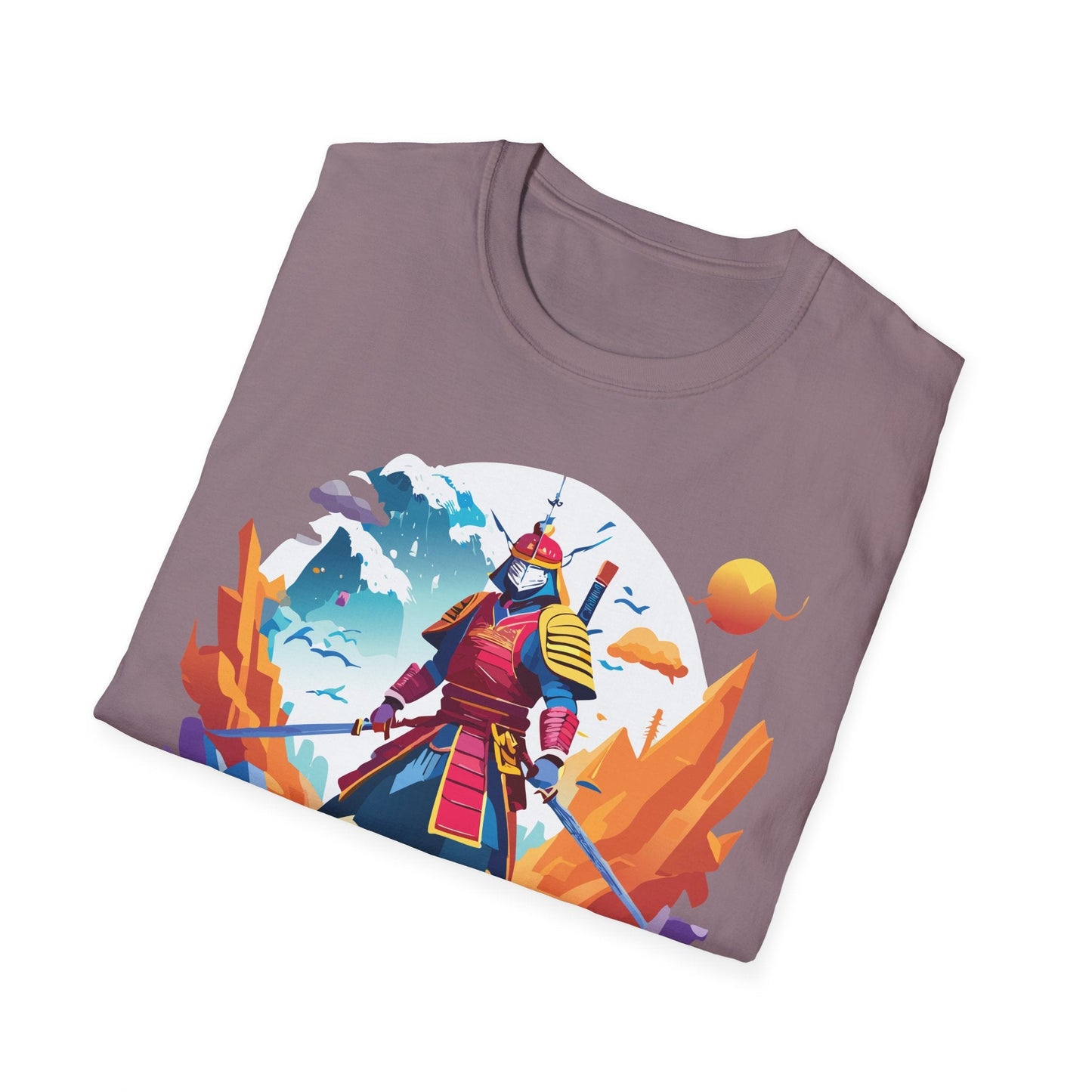 Samurai Shirt Unisex Short Sleeve T Shirt Gildan Softstyle 64000 100 Percent Ring Spun Cotton Tee