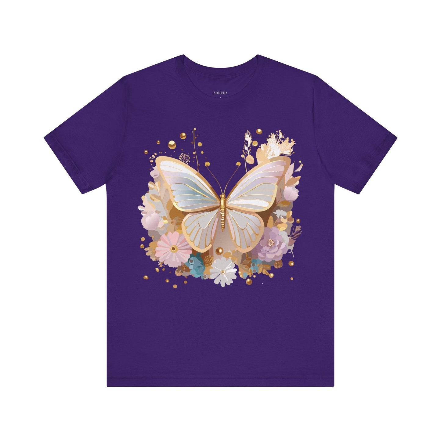 Unisex Graphic Tee With Adelpha Artwork Vintage Butterfly Inspired Art Design Tee