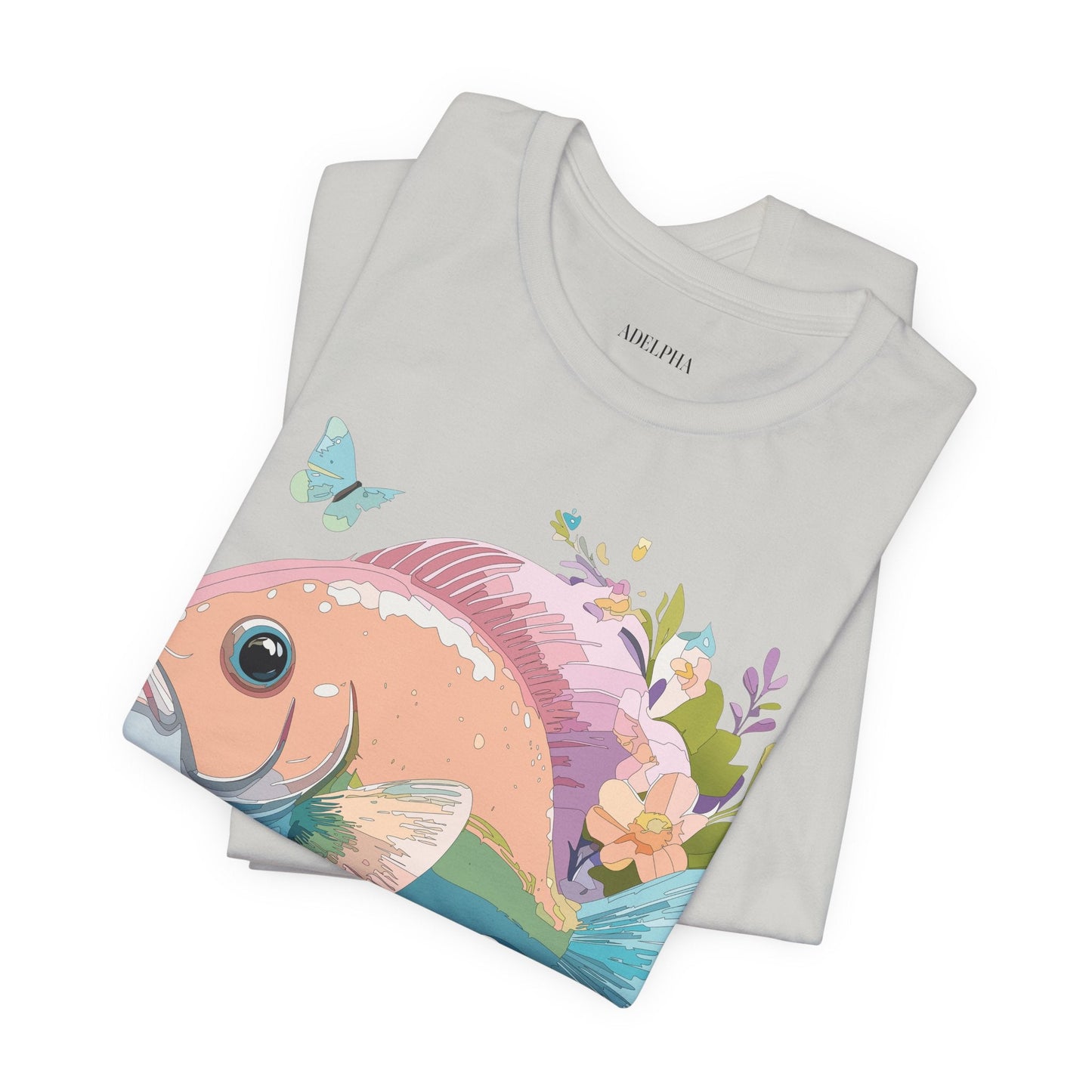 Fish Graphic Unisex 100 Cotton Vintage Artwork Tee 1