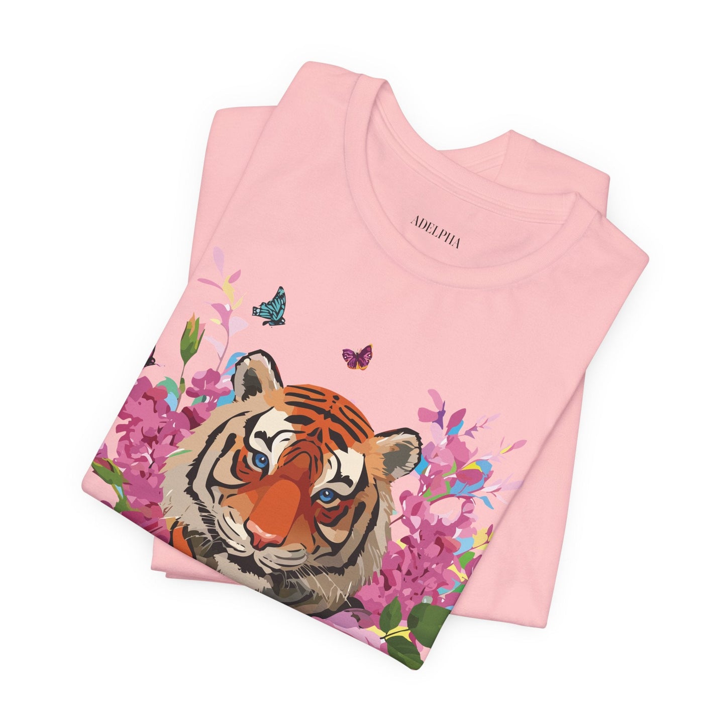 Tiger Graphic Unisex 100 Cotton Vintage Art with Animal Tee 11