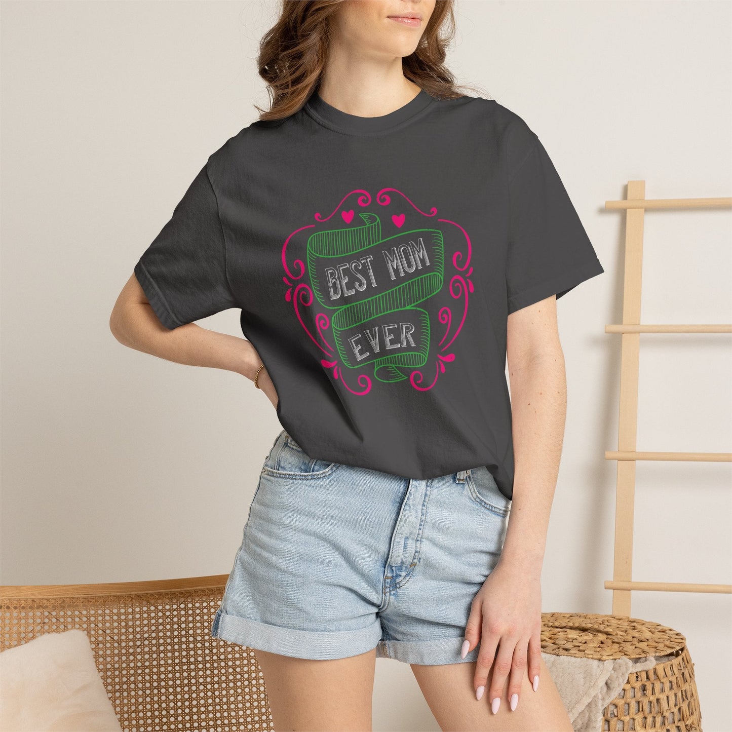 Mom T-shirt Mother Day Mama Tee Unisex Comfort Colors Garment-Dyed Cotton h64