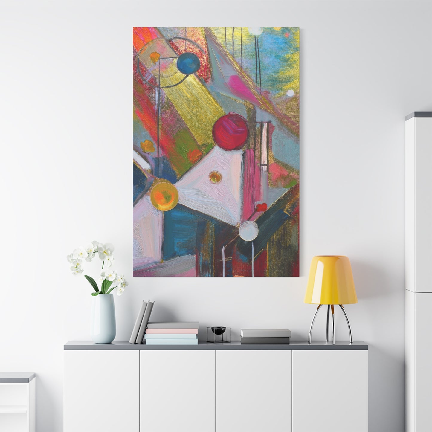 Abstract Oil Painting Print Canvas 20x24,20x30,24x30 24x32,24x36,30x40 32x48,36x48,40x60 Pine-Wood Inner Frame ABS-167