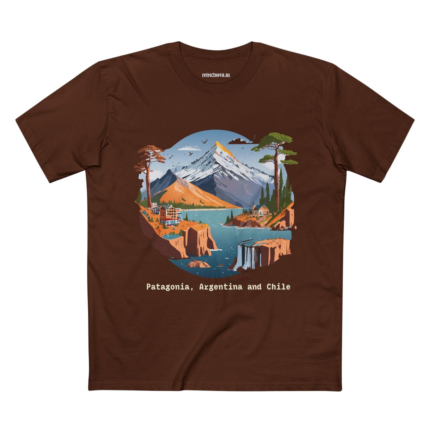 Travel Shirt Unisex Premium Cotton Tee With Original Art Design Retro2Nova TT69 Edition