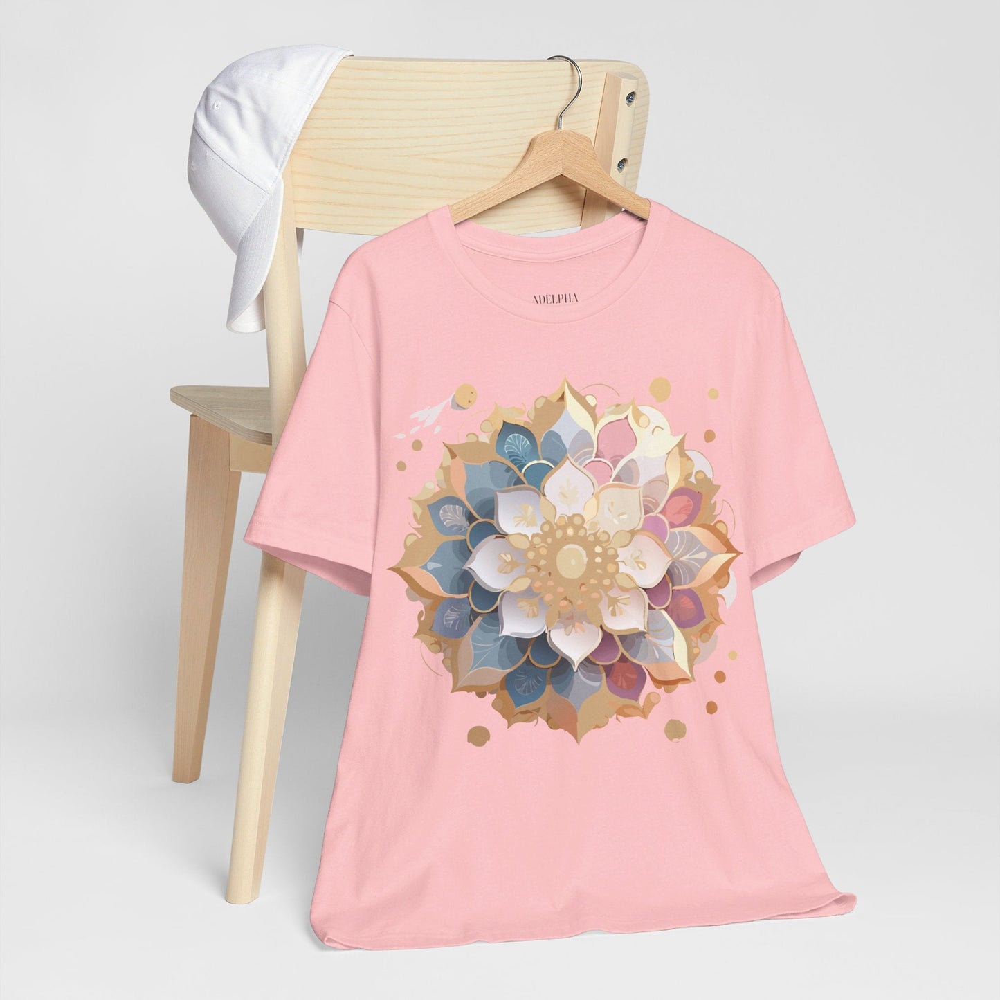 Mandala Graphic Tee For Men And Women By Adelpha Unisex Short Sleeve Art Design Shirt