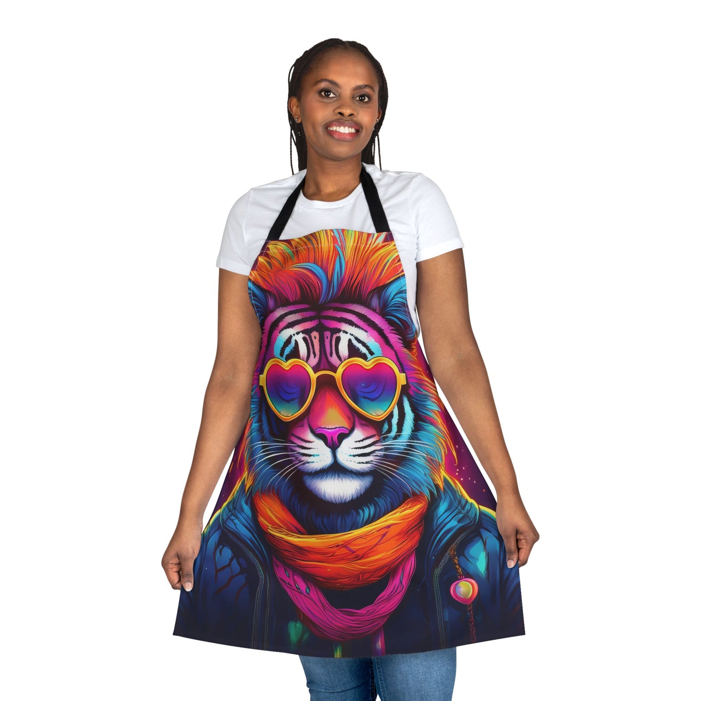 Tiger 100% Polyester Stain-resistant 31.5 x 25.6 | Art Print Canvas Apron 9