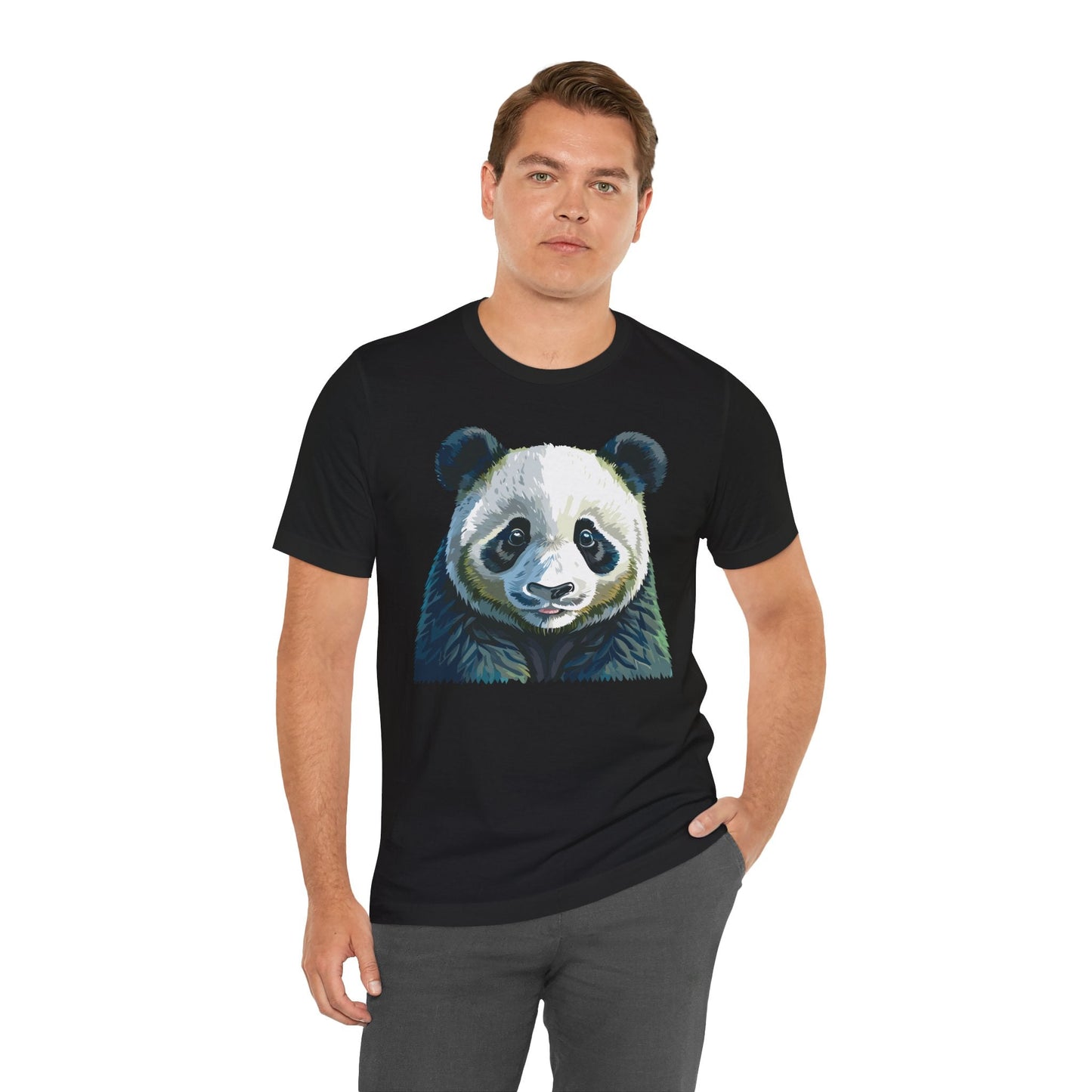 Unisex Animal Graphic Tee Shirt With Wild Animals Art Design Gildan Softstyle 64000