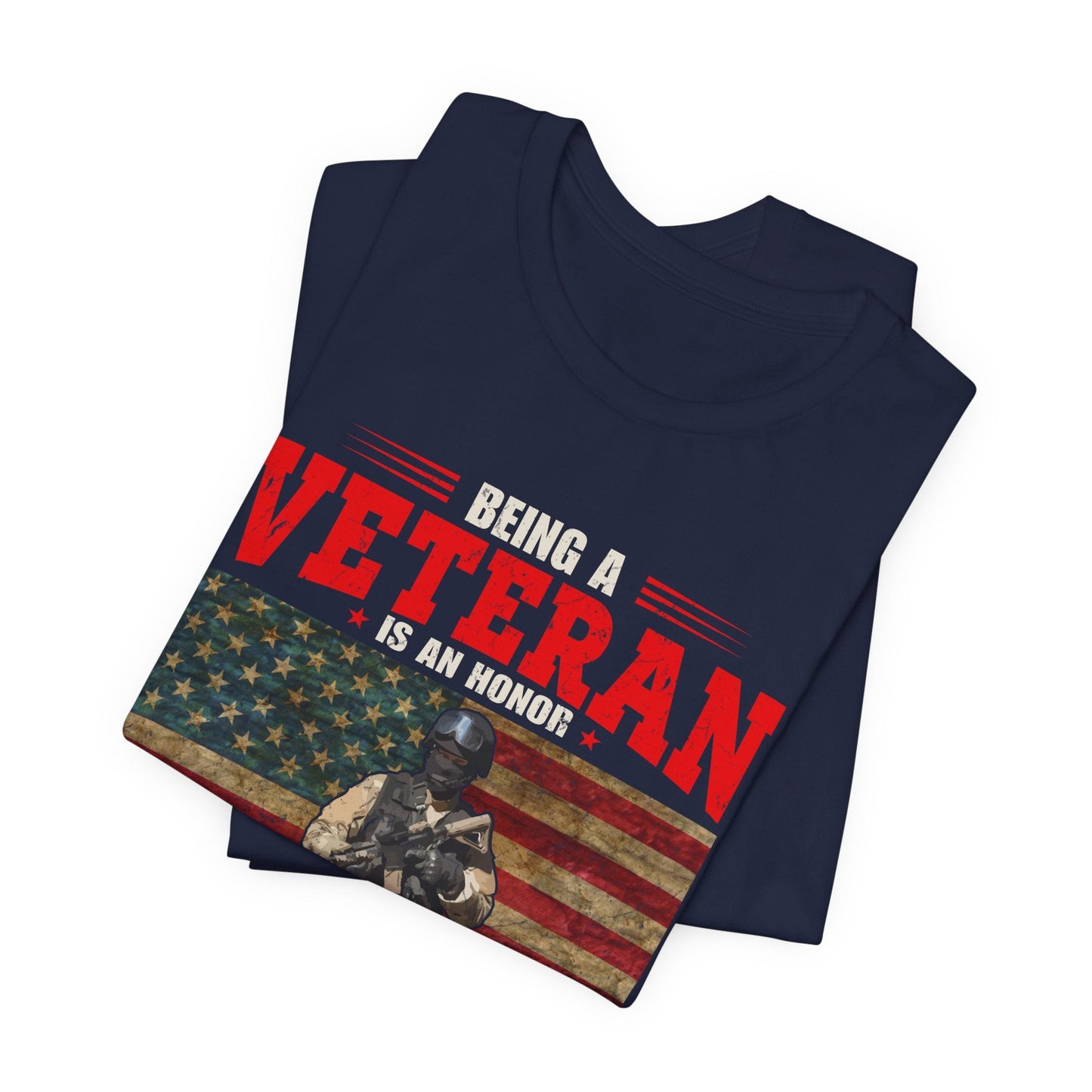 Army Veteran Patriotic Graphic Design Unisex Cotton T-Shirt v34