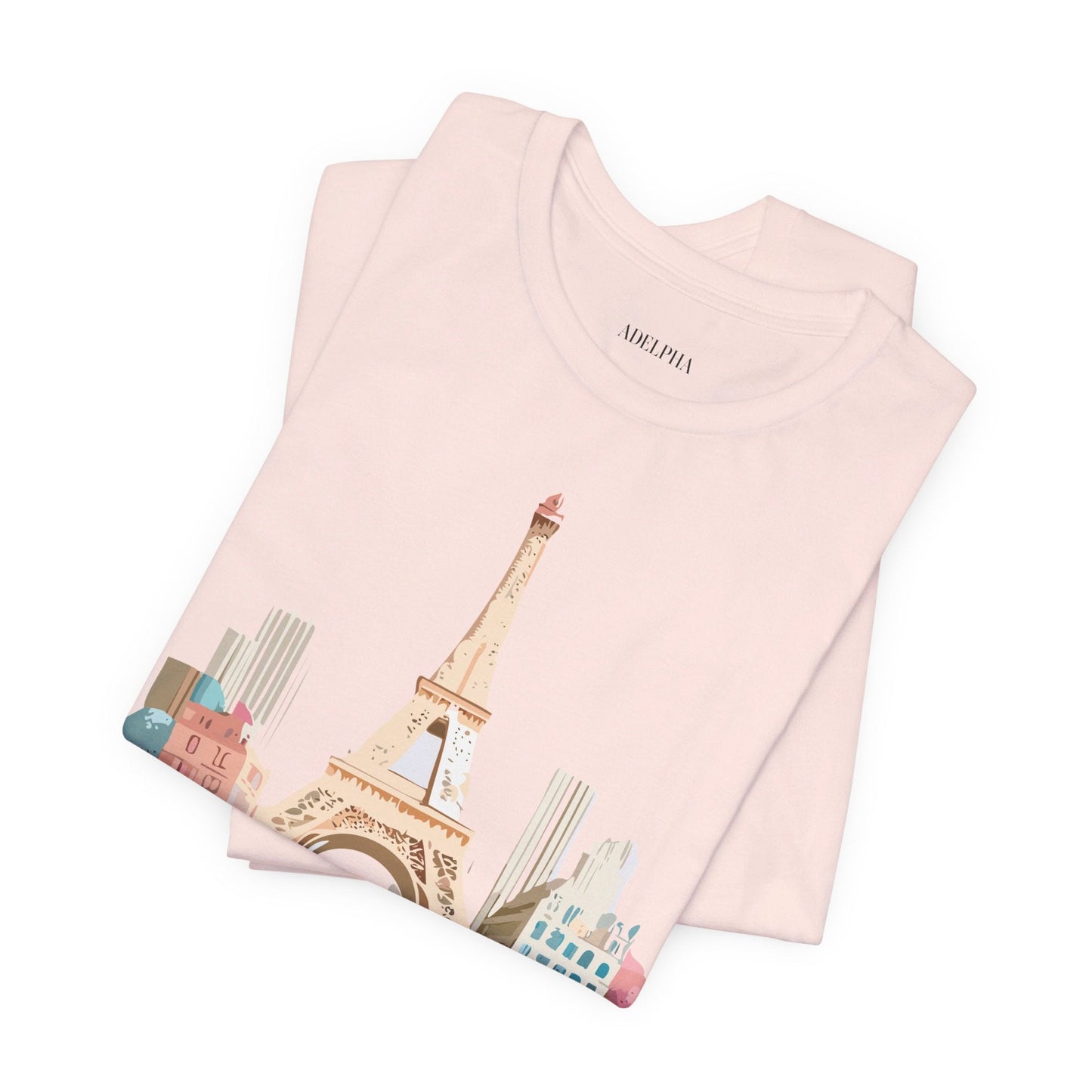 Paris Tourist Shirt Unisex Graphic Tee With Vintage Inspired Artwork Adelpha Art Design