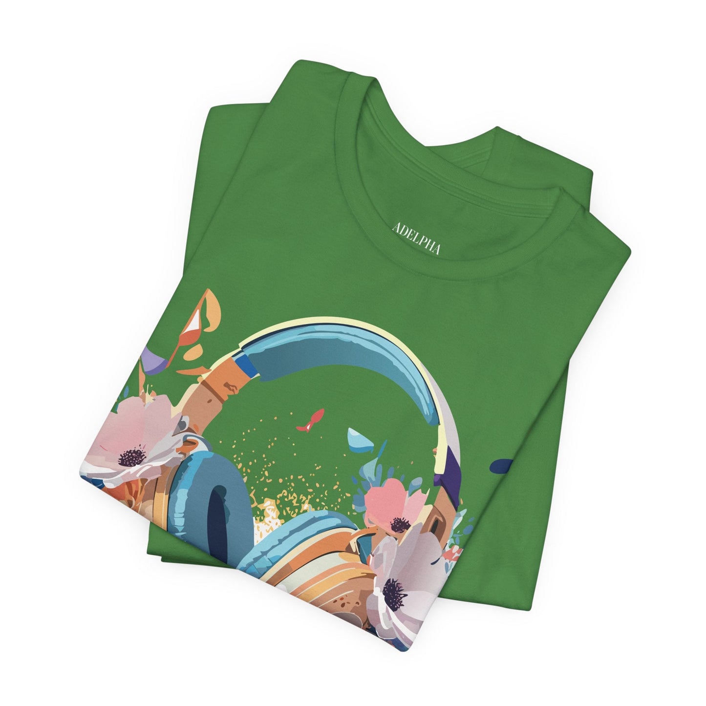 Music Graphic Unisex 100 Cotton Vintage Art with Musical Elements Tee 102