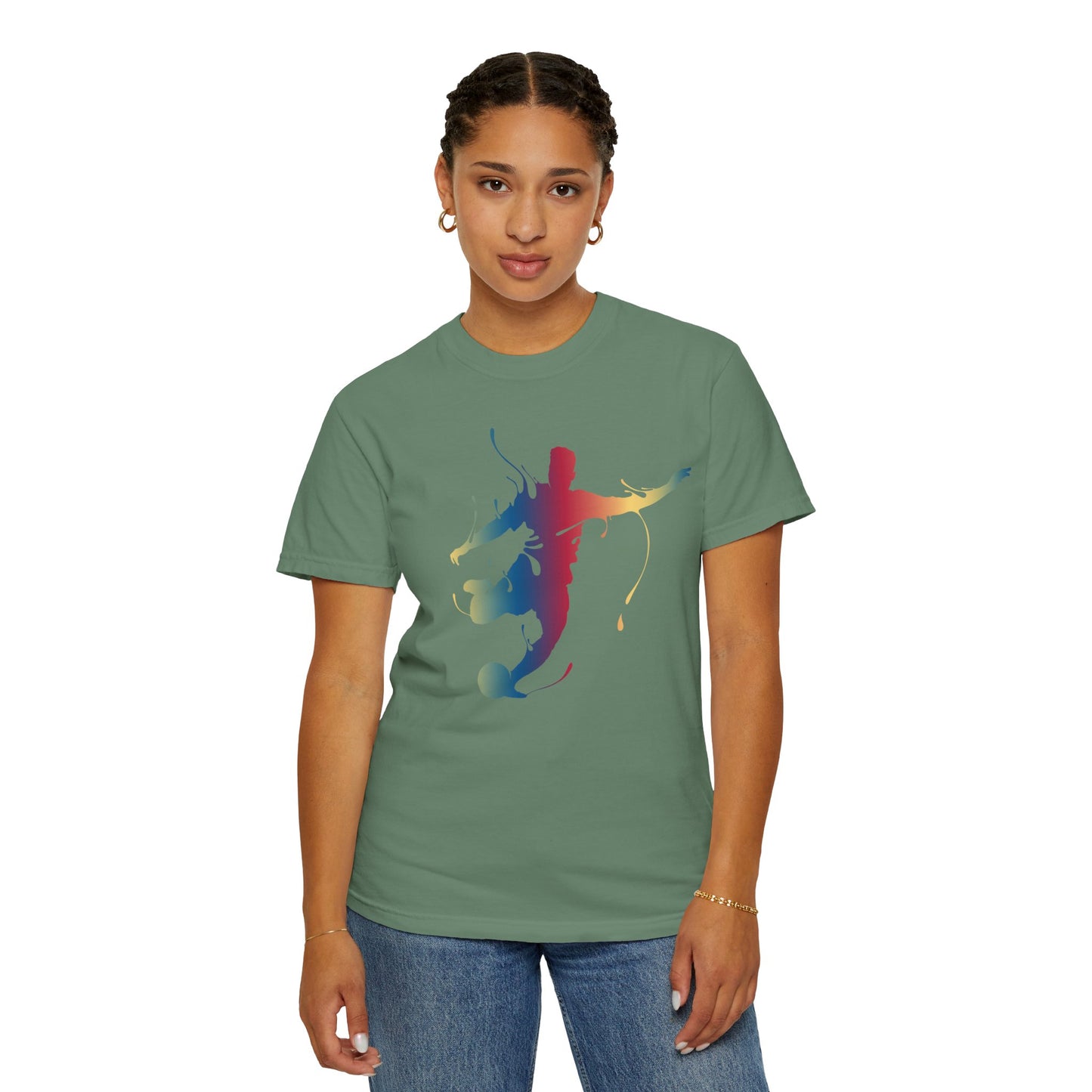 T-shirt unisexe avec motif artistique sportif