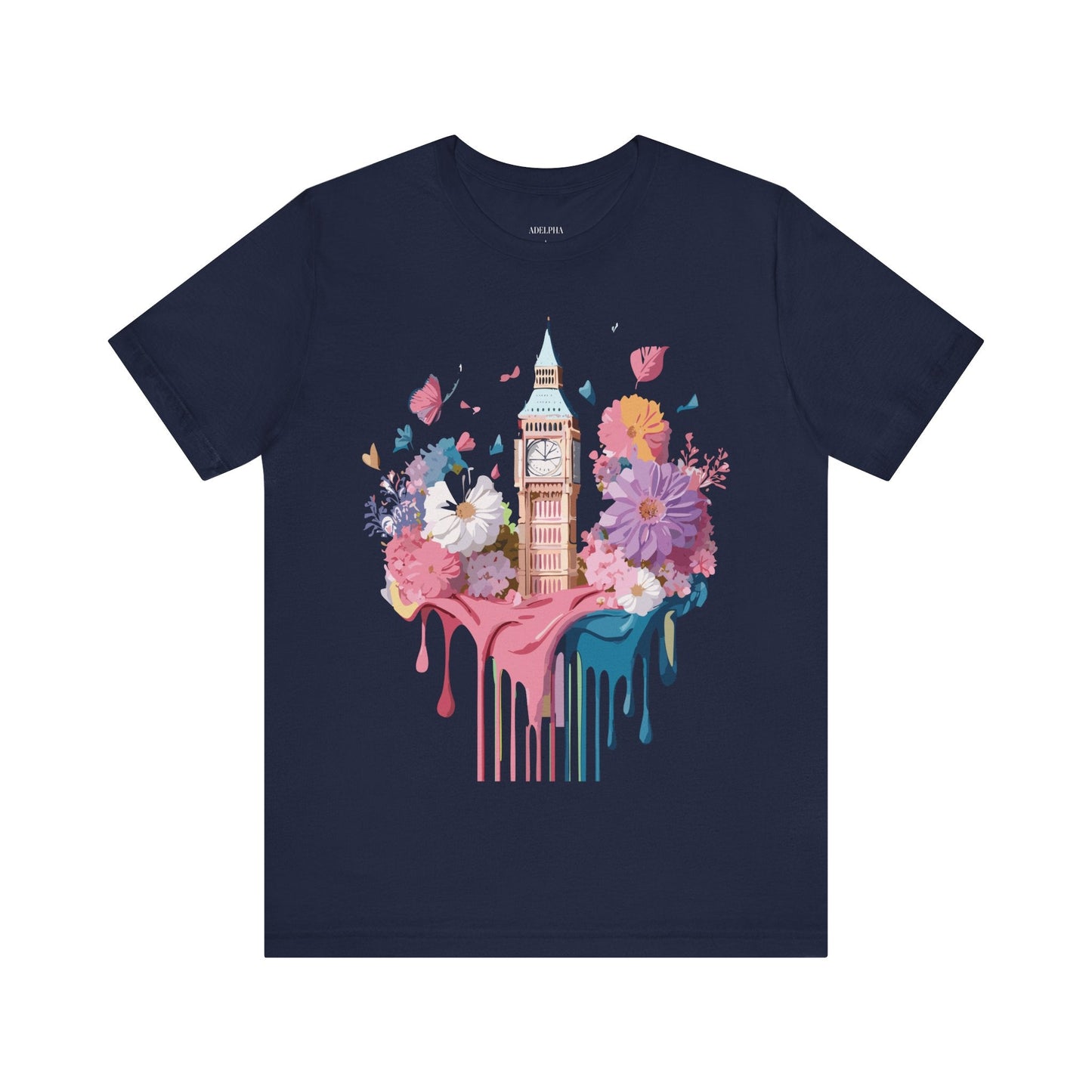 London Tourist Unisex Graphic Tee Vintage Inspired Art Jersey Short Sleeve