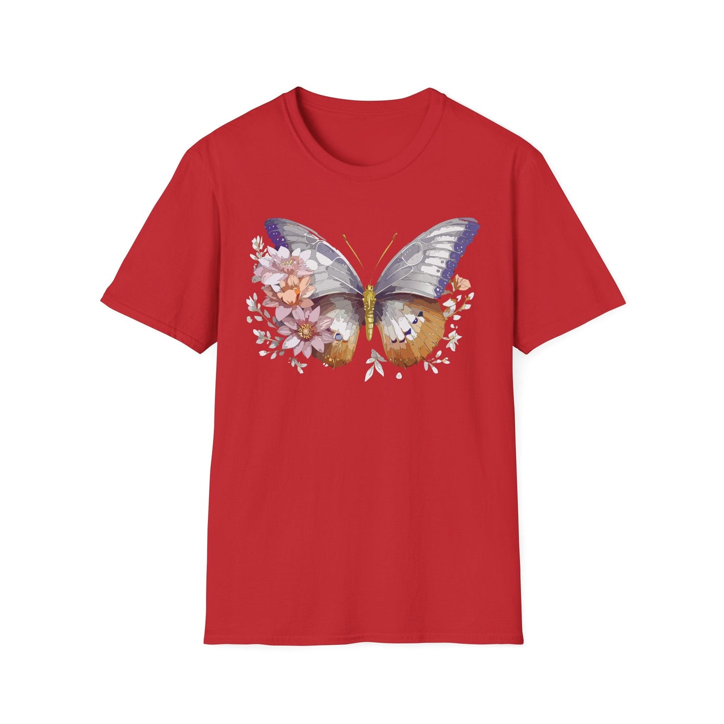 Butterfly Shirt Unisex T Shirt 100 Percent Ring Spun Cotton Gildan Softstyle Tee