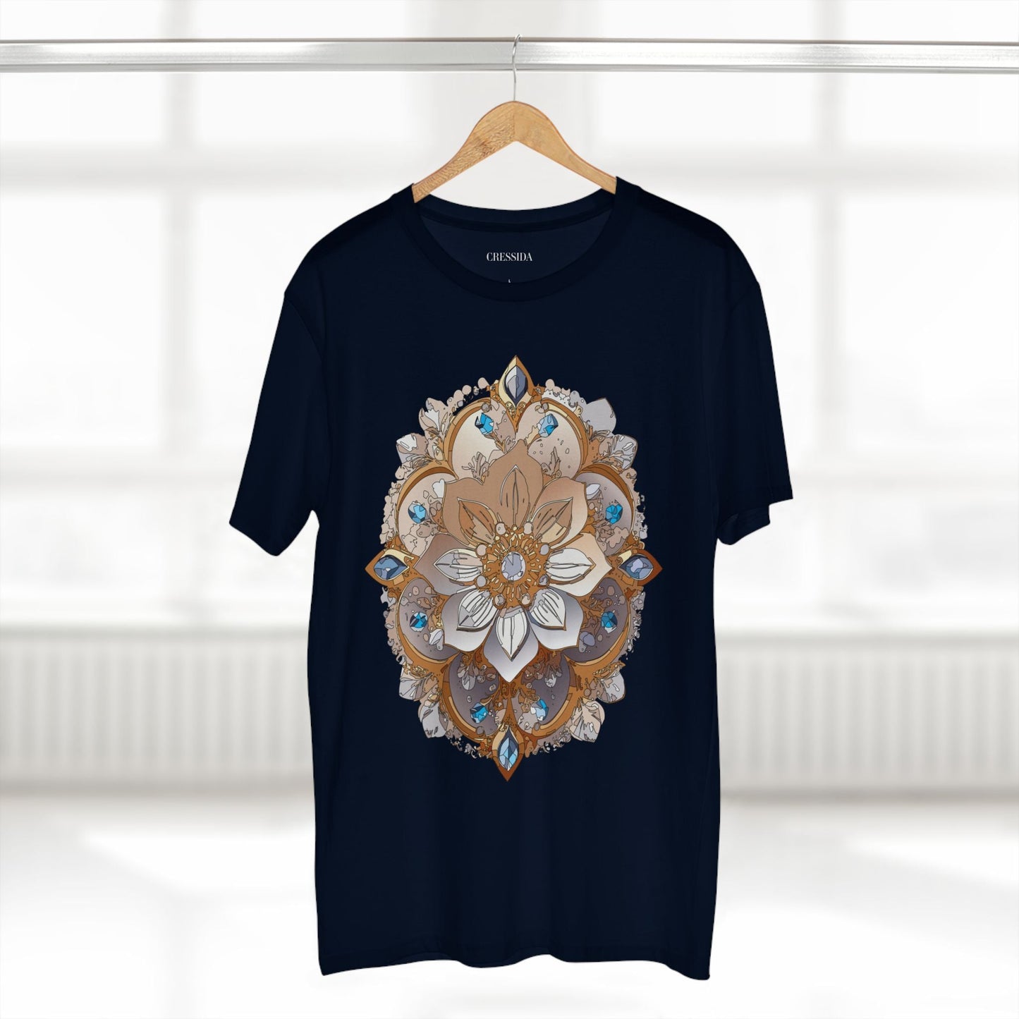 Floral Graphic T-Shirt Unisex 100 Cotton Art Design with Antique Flowers Tee 20