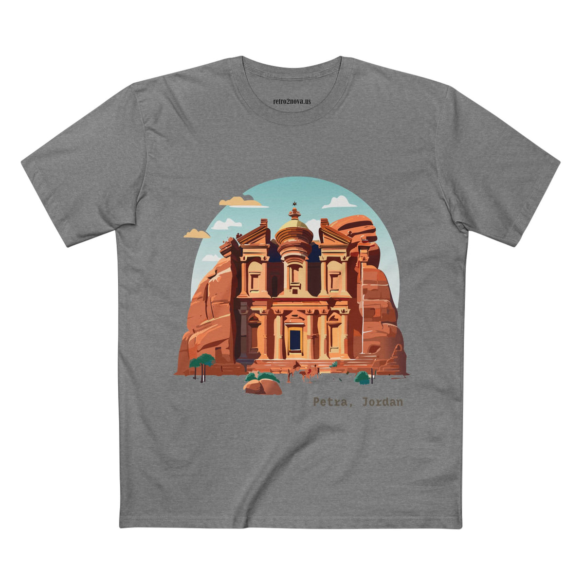 Petra Jordan illustration T-Shirt | Travel souvenir tee