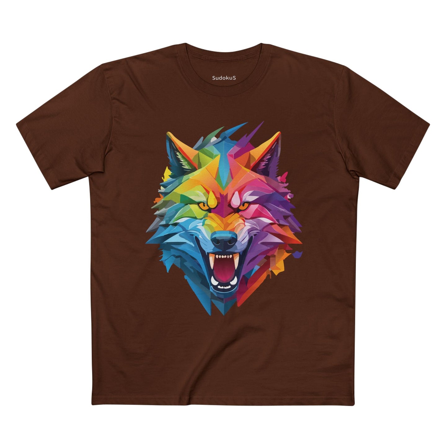 Wolf Graphic Unisex 100 Cotton Staple Tee with Animal Design Artwork 18