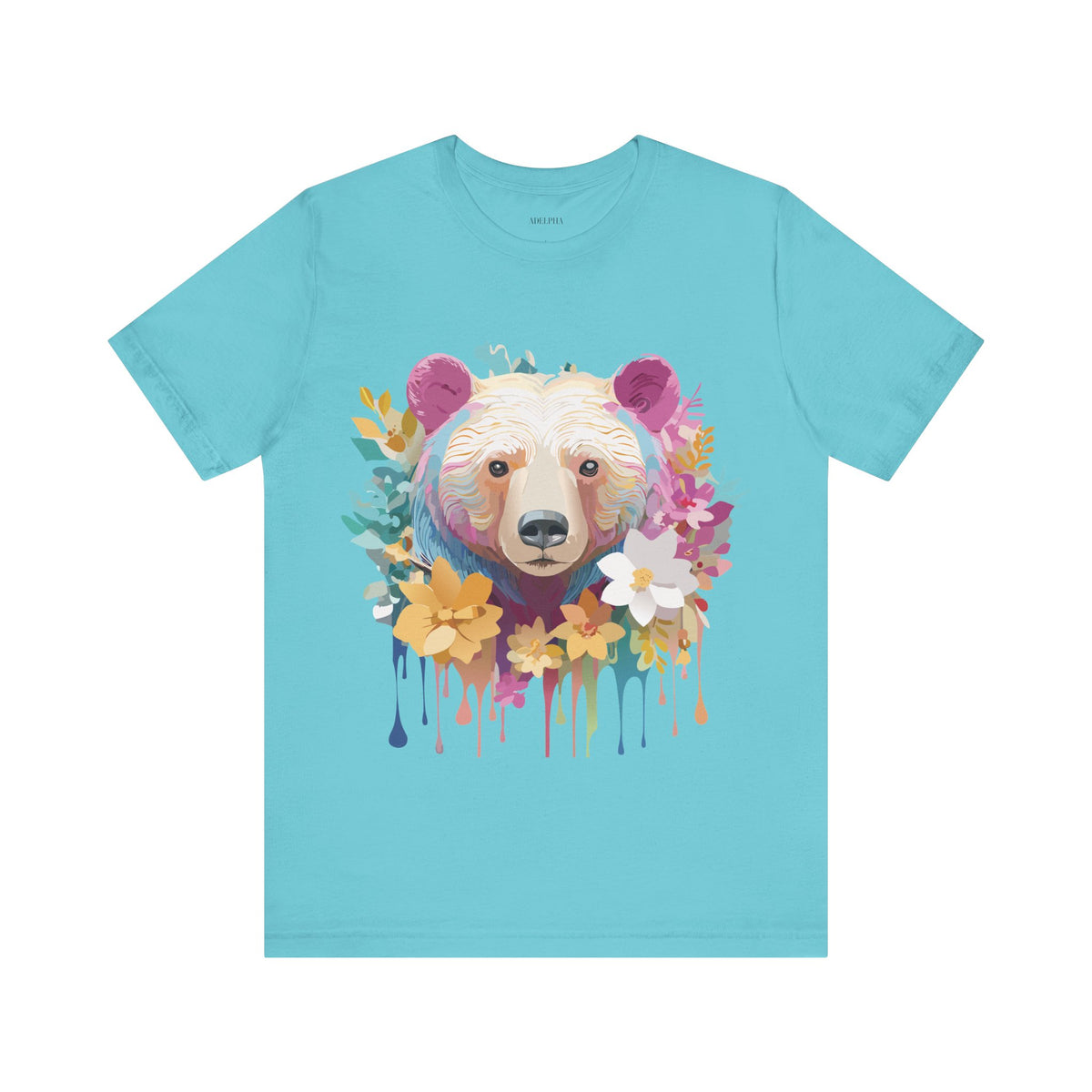 Bear Graphic Design Tee Bella+Canvas Unisex 100 Cotton Tee Shirt a115