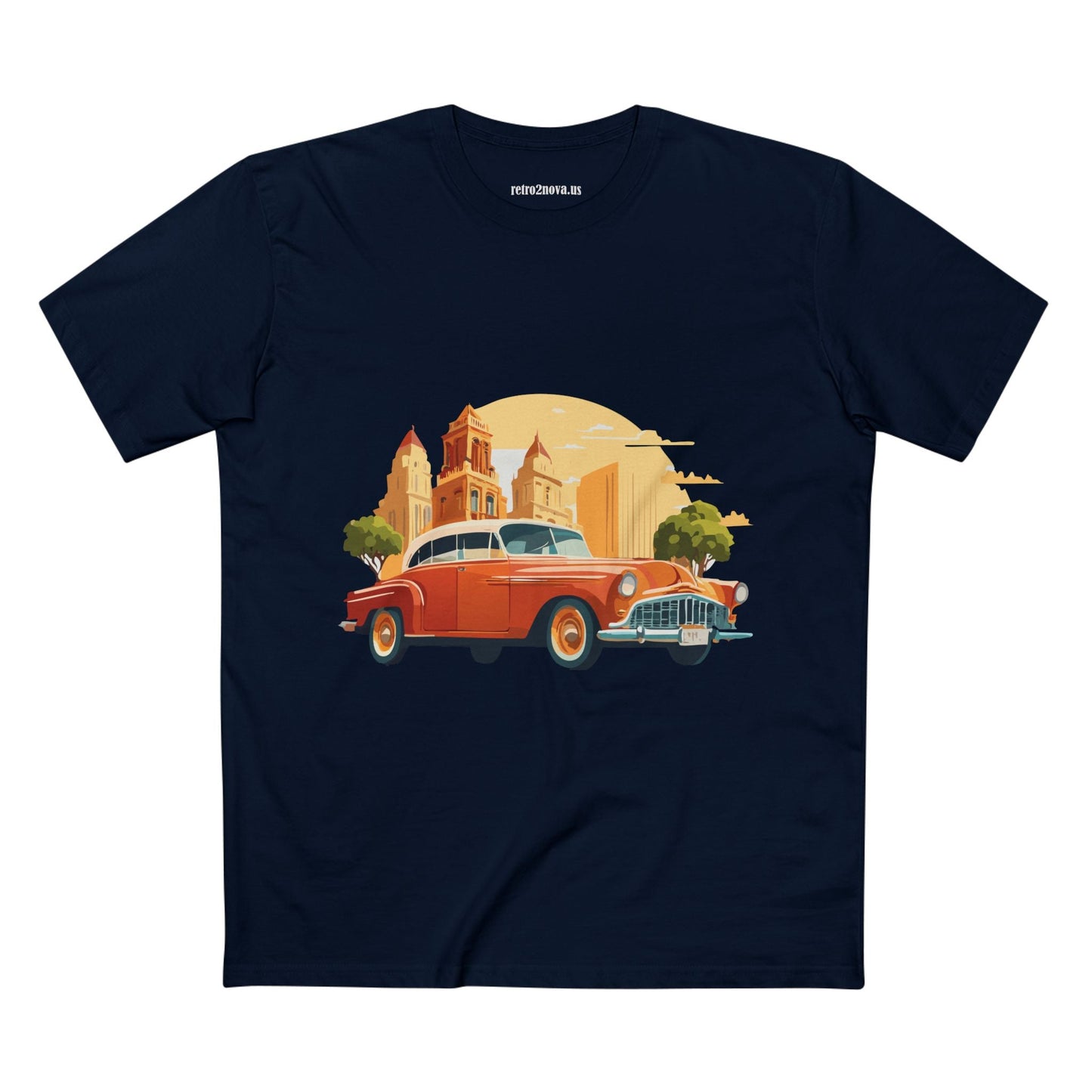 Retro Car Shirts Vintage Car Shirts RC21 Unisex Premium Cotton Tee With Original Art