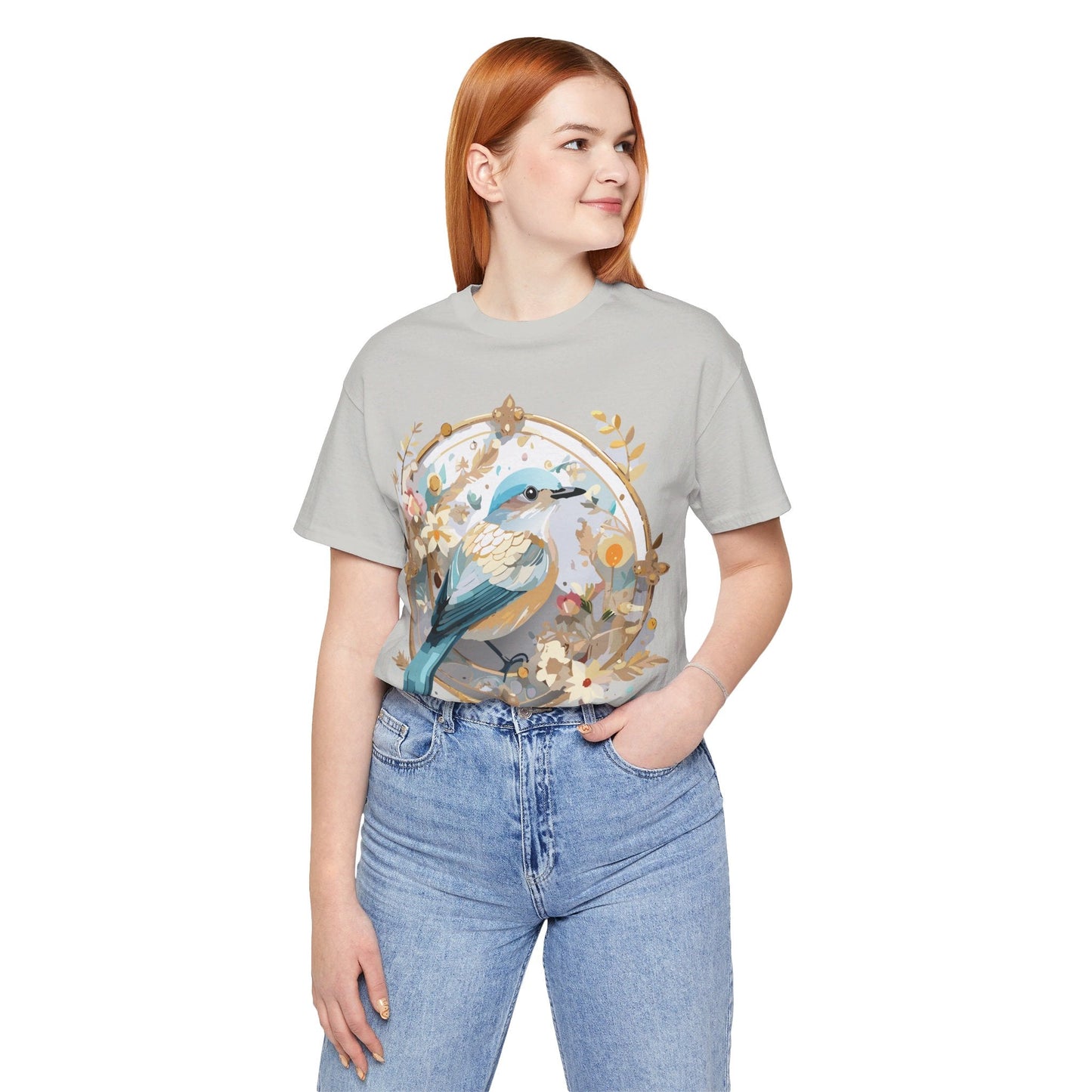 Adelpha Medallion Graphic T Shirt Unisex Short Sleeve Vintage Inspired Art Design