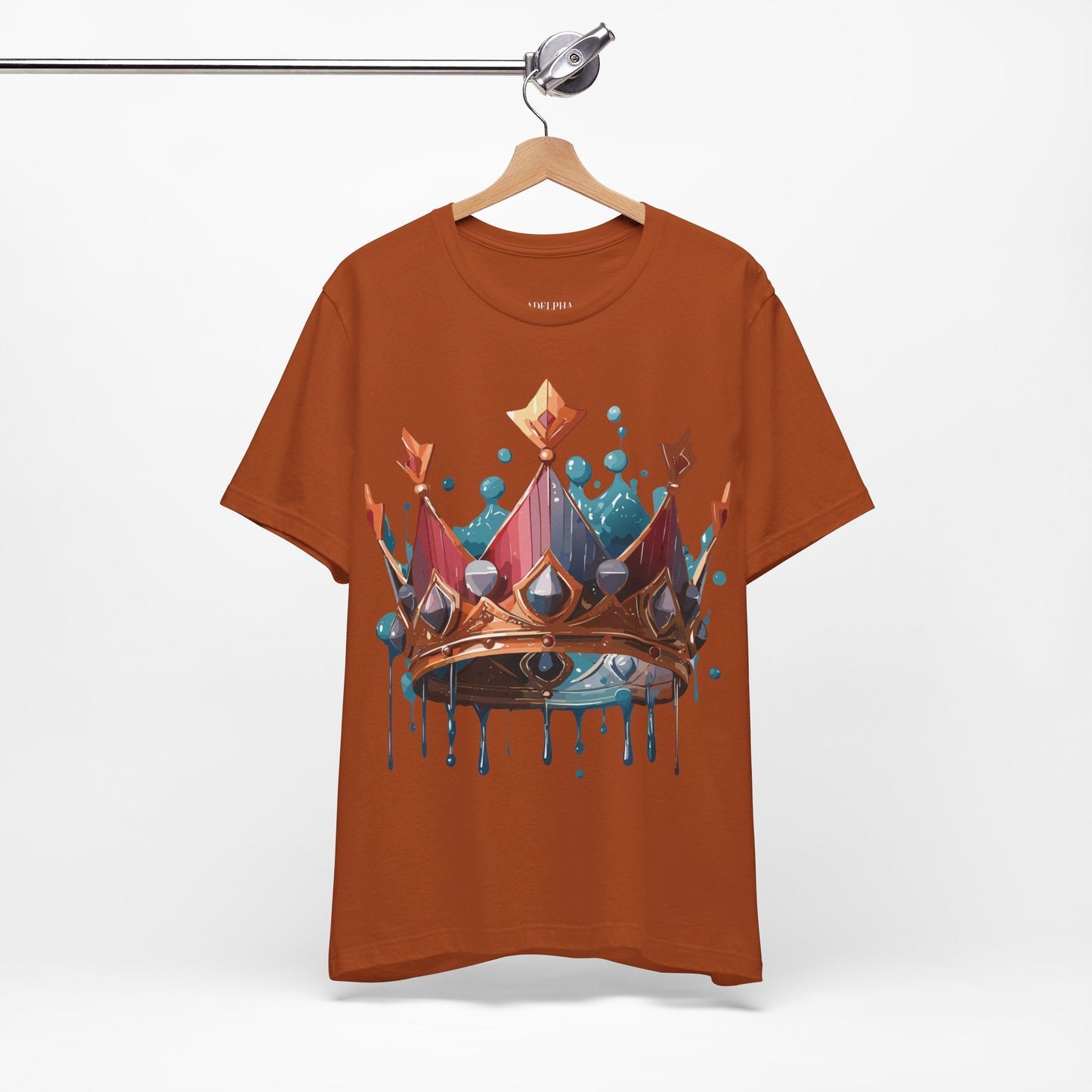Crown Graphic Unisex 100 Cotton Vintage Artwork Tee 7