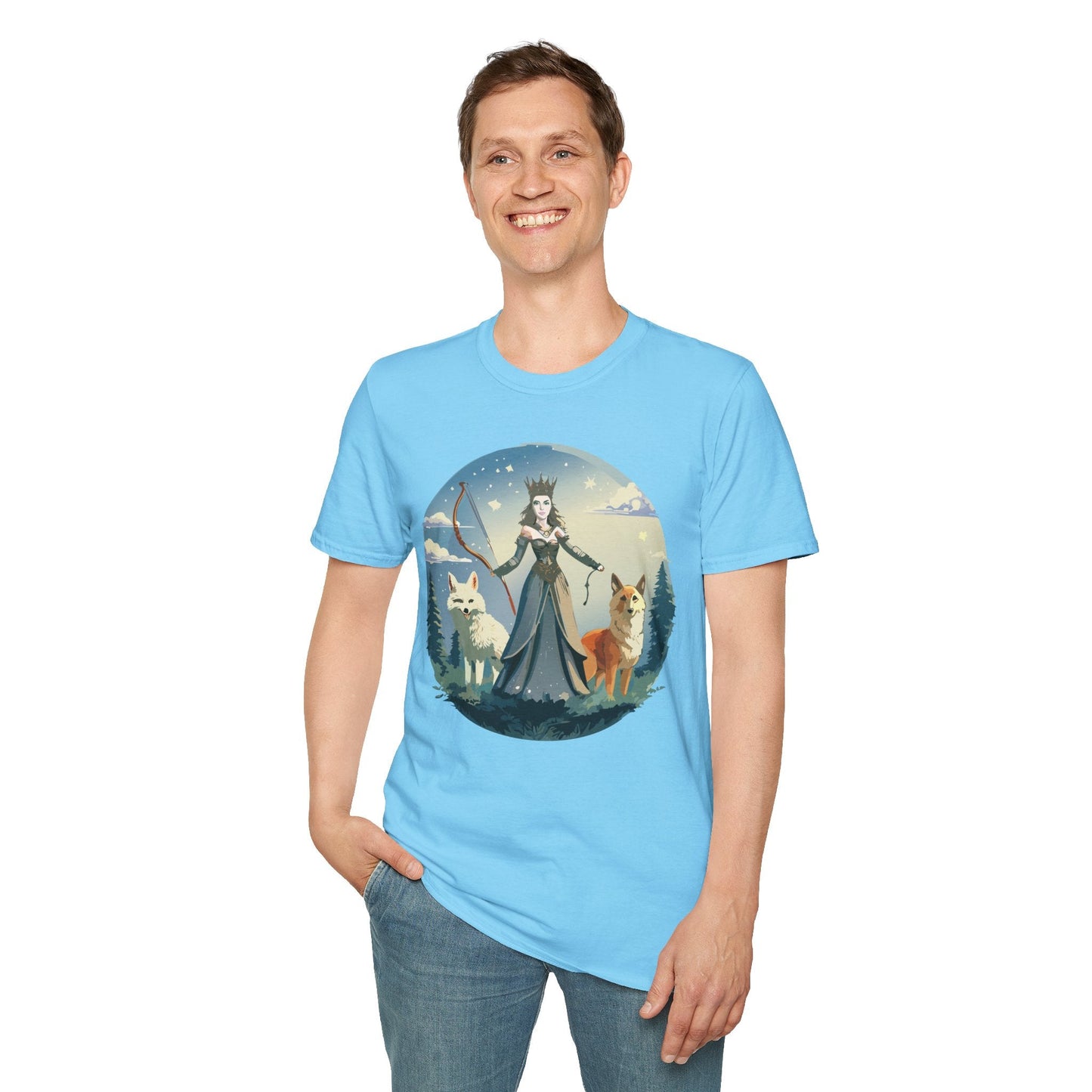Women Graphic T Shirt Art Design Tee Unisex Softstyle Cotton Gildan 64000 Premium Comfort